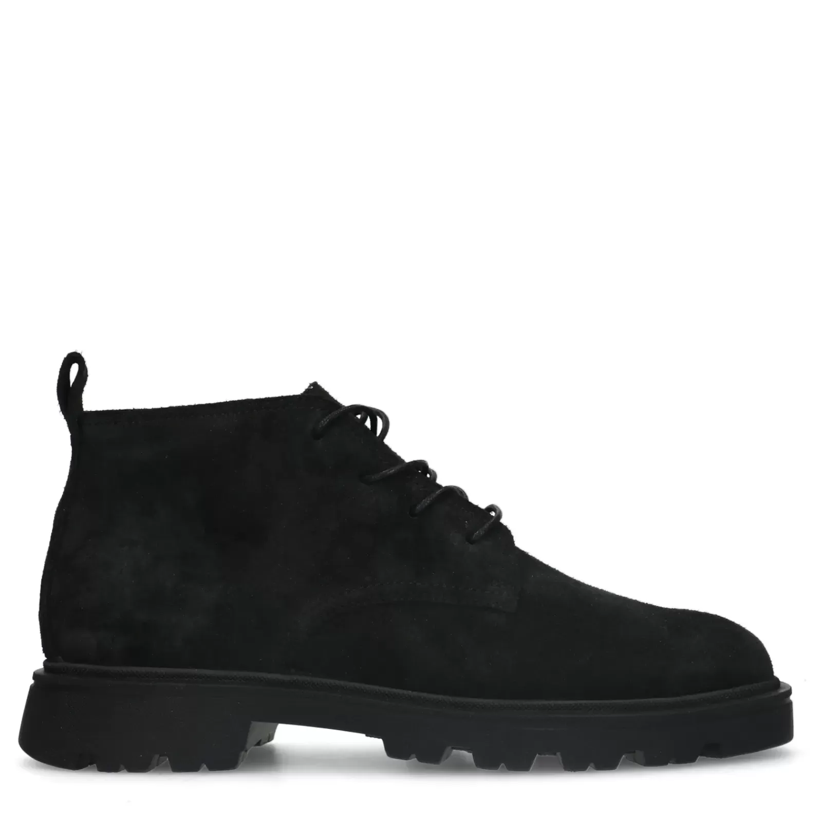 Hommes Sacha Bottes<Bottines A Lacets En Daim - Noir