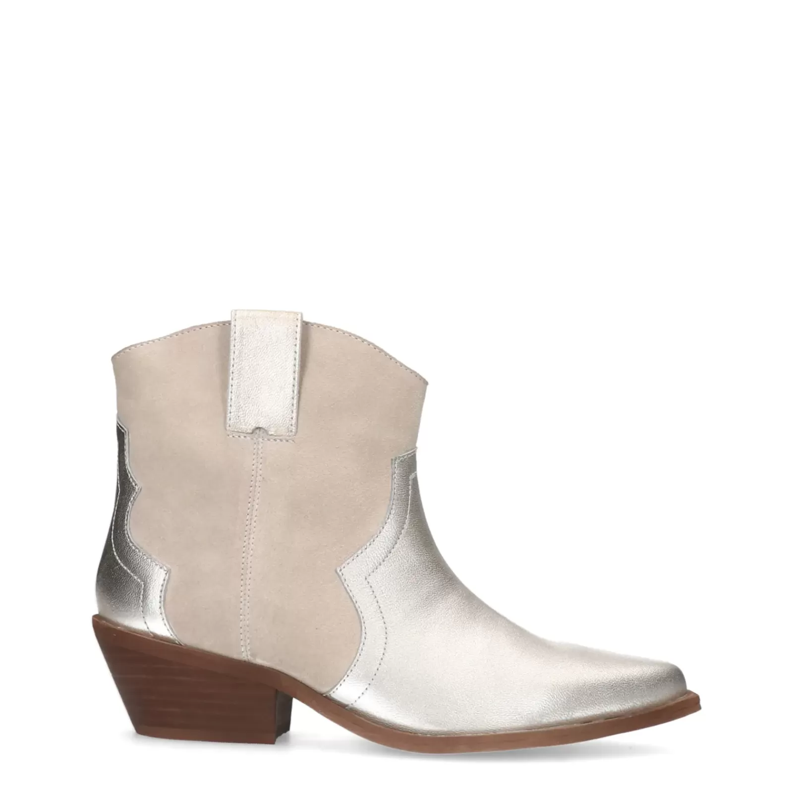 Femmes Sacha Bottines<Bottines A Talon En Daim - Beige