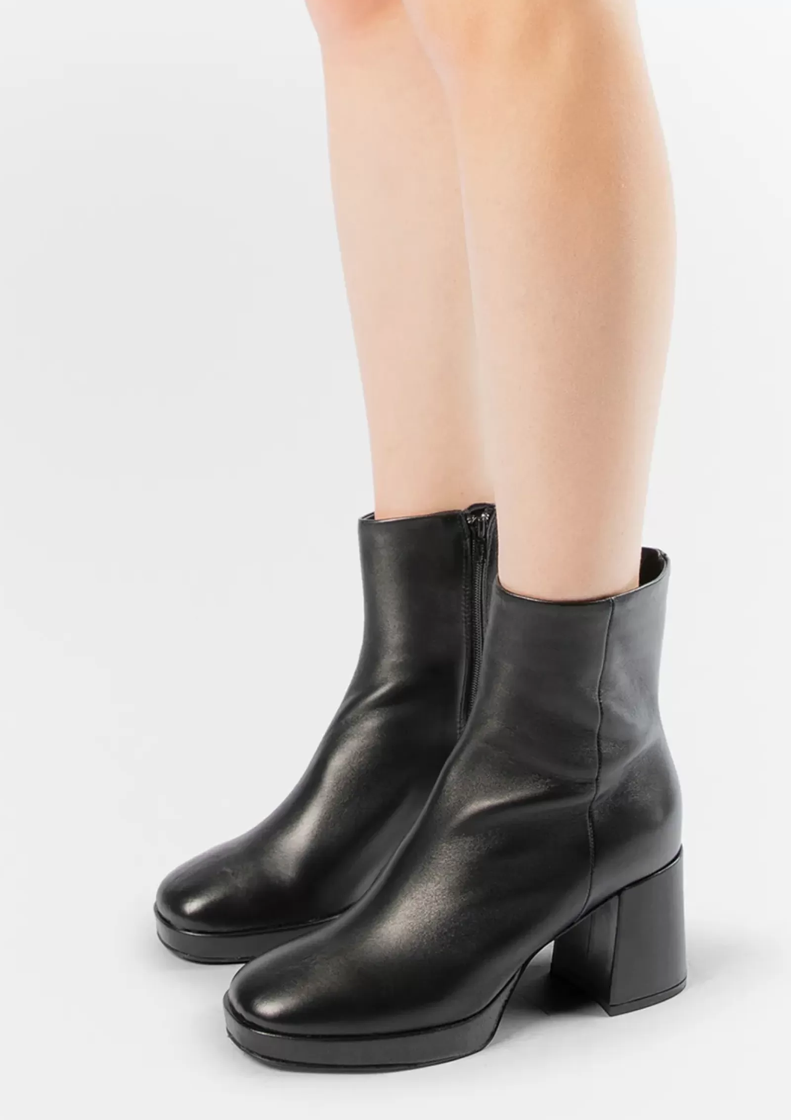 Femmes Sacha Bottines<Bottines Avec Talon Cubain - Noir