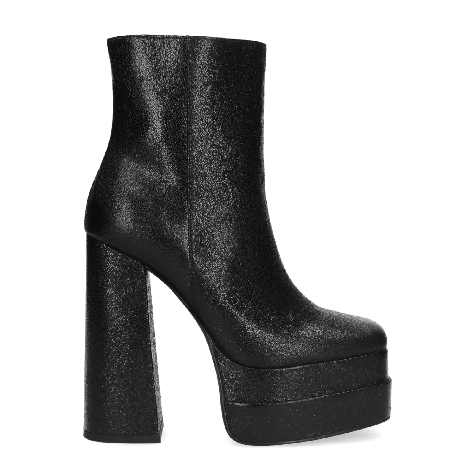 Femmes Sacha Bottines<Bottines Brillantes A Plateforme Avec Talon Haut - Noir