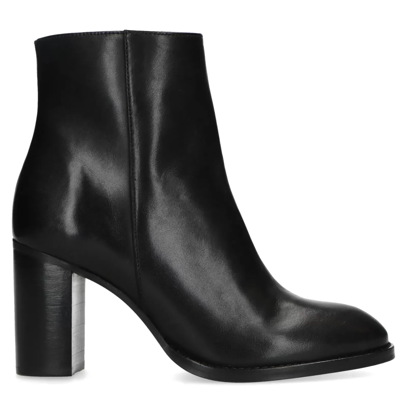 Femmes Sacha Bottines<Bottines Cuir A Talon - Noir