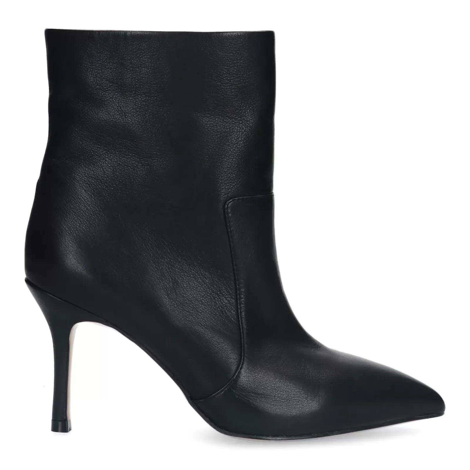 Femmes Sacha Bottines<Bottines Cuir A Talon - Noir