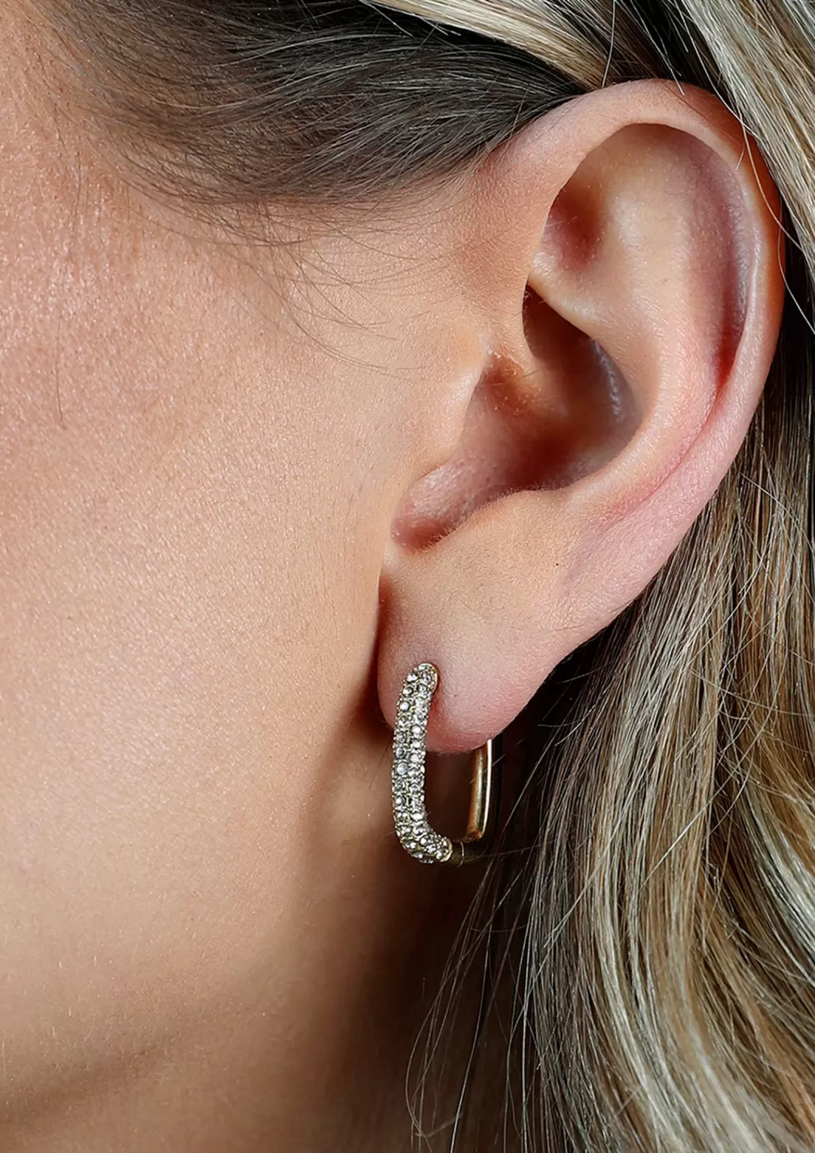 Femmes Sacha Bijoux<Boucles D'Oreille Strass - Dore