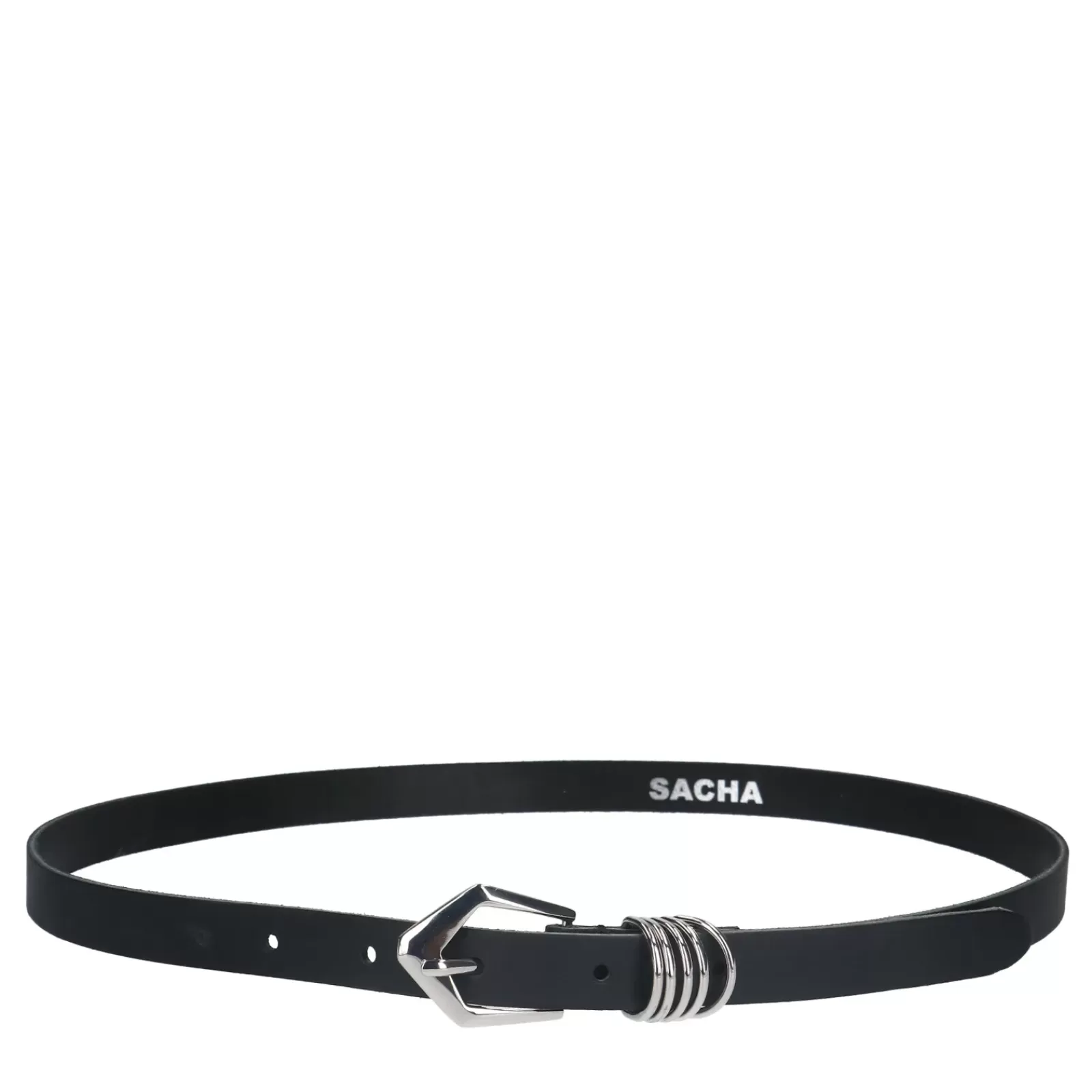 Femmes Sacha Ceinture<Ceinture En Cuir Avec Boucle - Noir