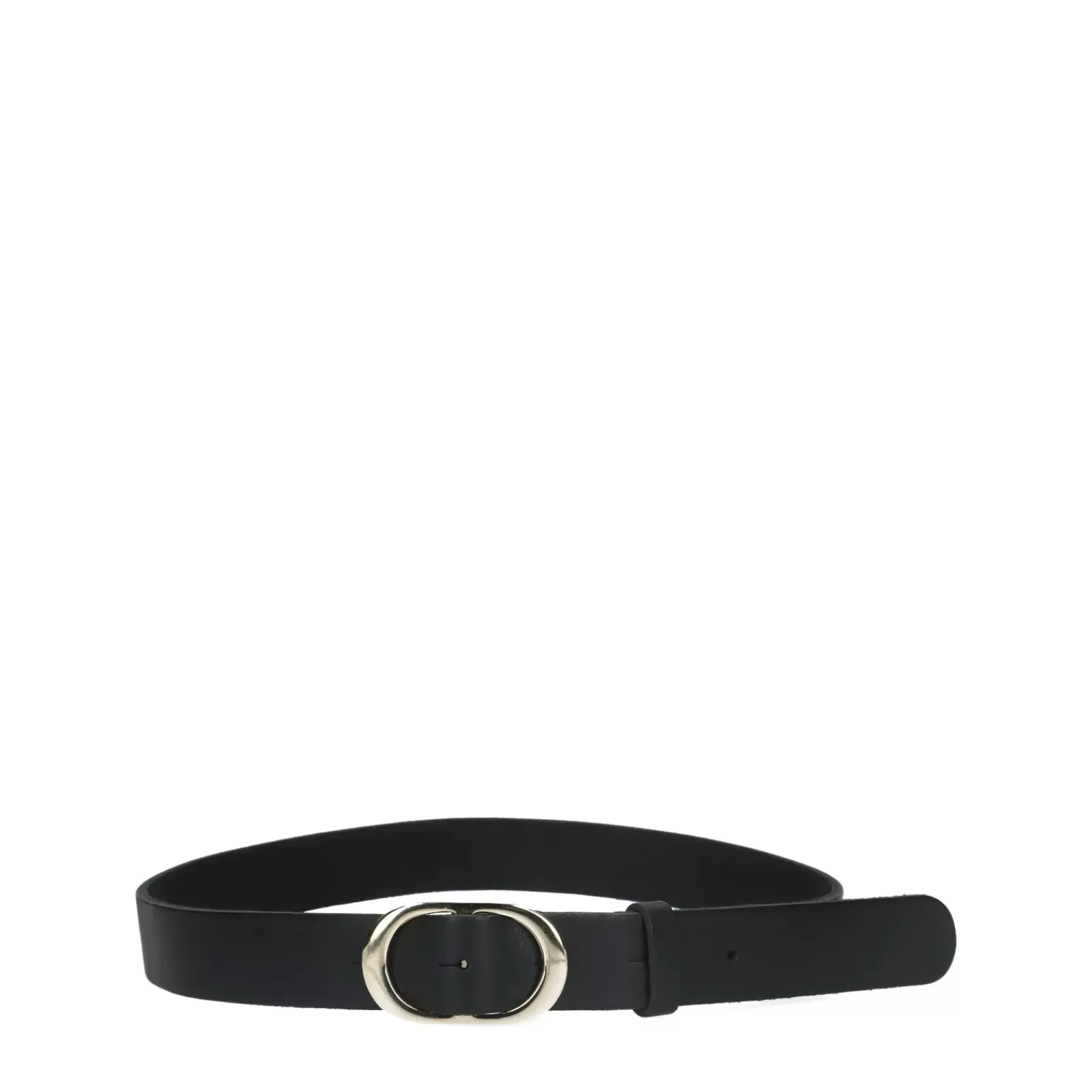 Femmes Sacha Ceinture<Ceinture En Cuir Avec Boucle Ovale - Noir