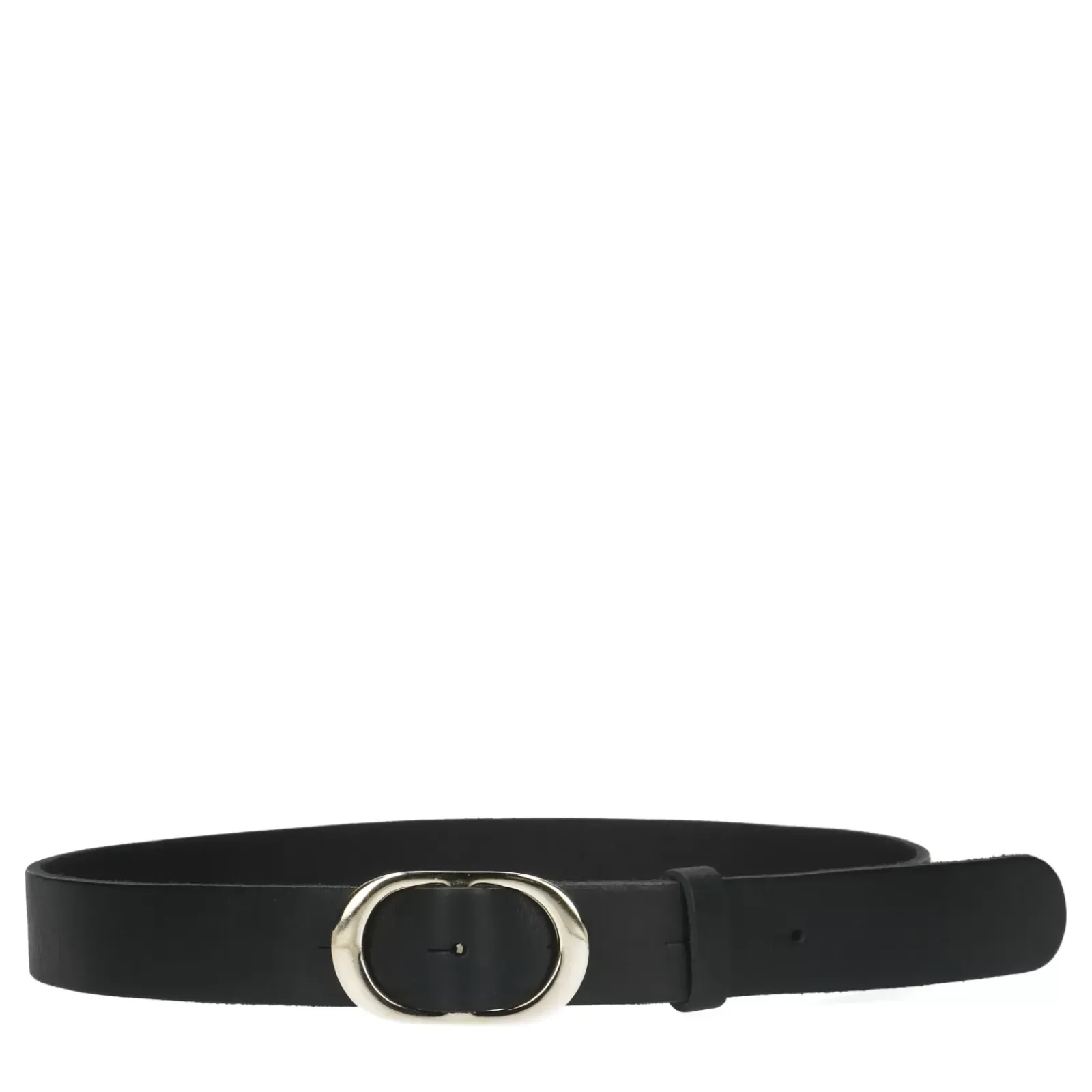 Femmes Sacha Ceinture<Ceinture En Cuir Avec Boucle Ovale - Noir