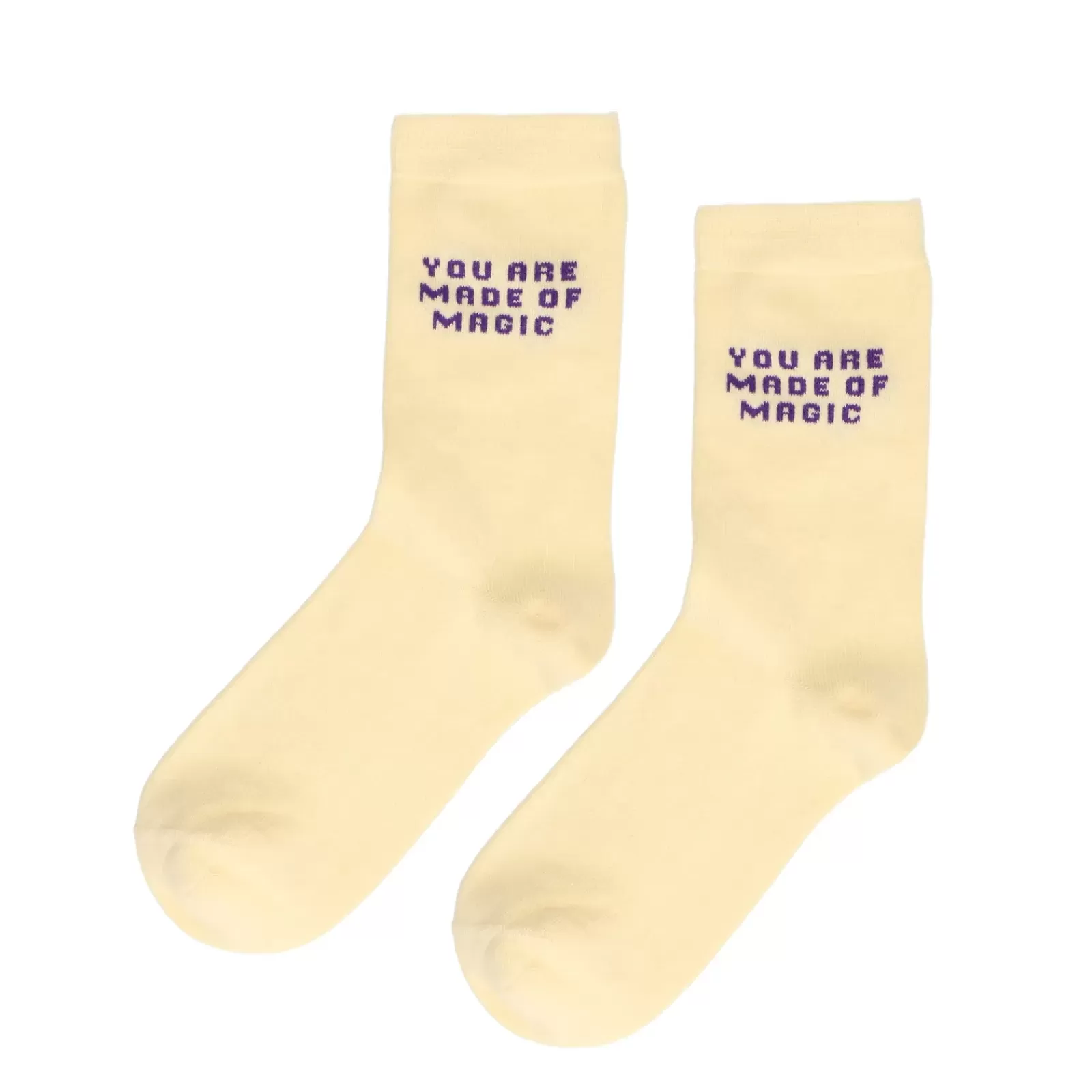 Femmes Sacha Collants Et Chaussettes<Chaussettes Avec Texte - Jaune