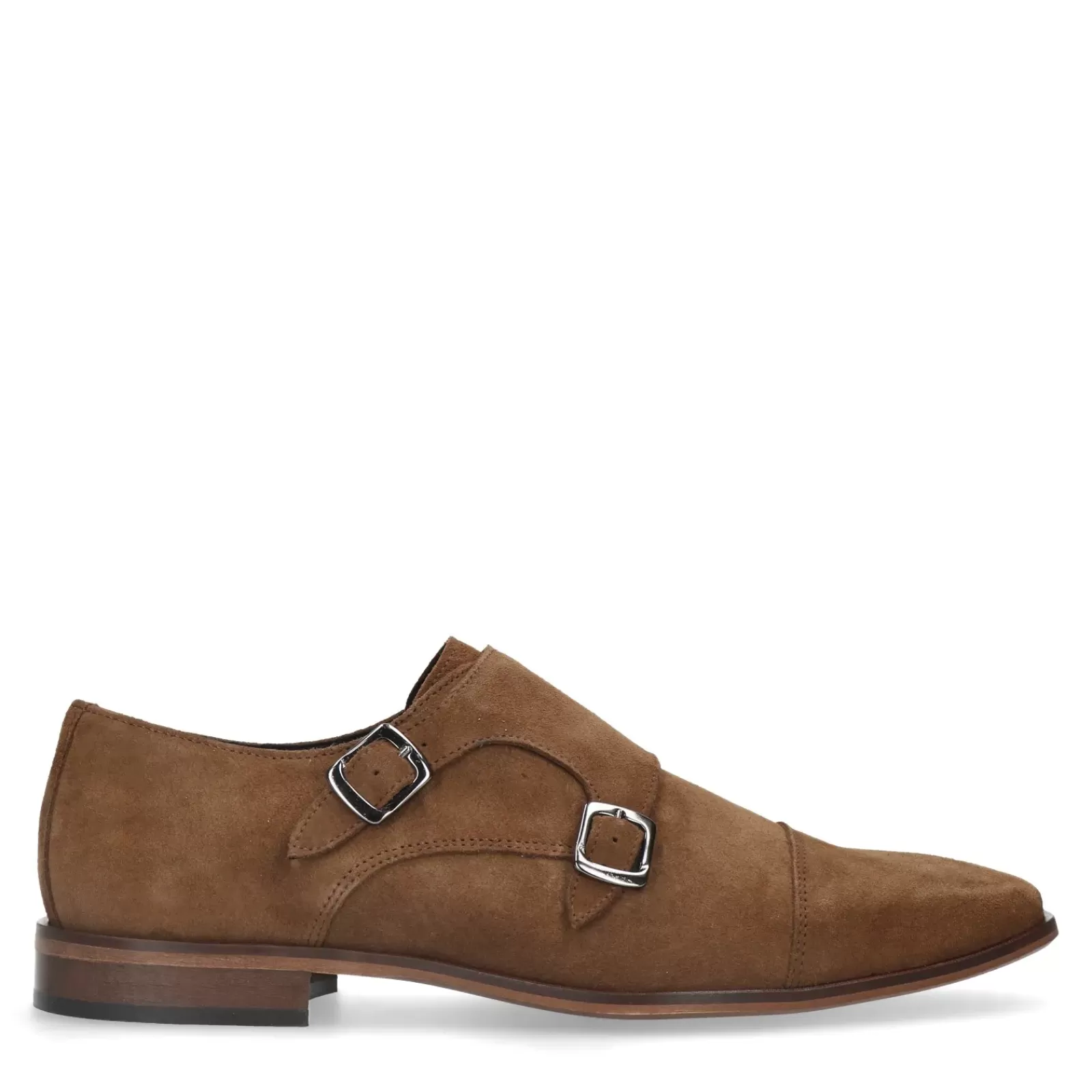 Hommes Sacha Chaussures À Boucle<Chaussures À Boucles En Daim - Marron