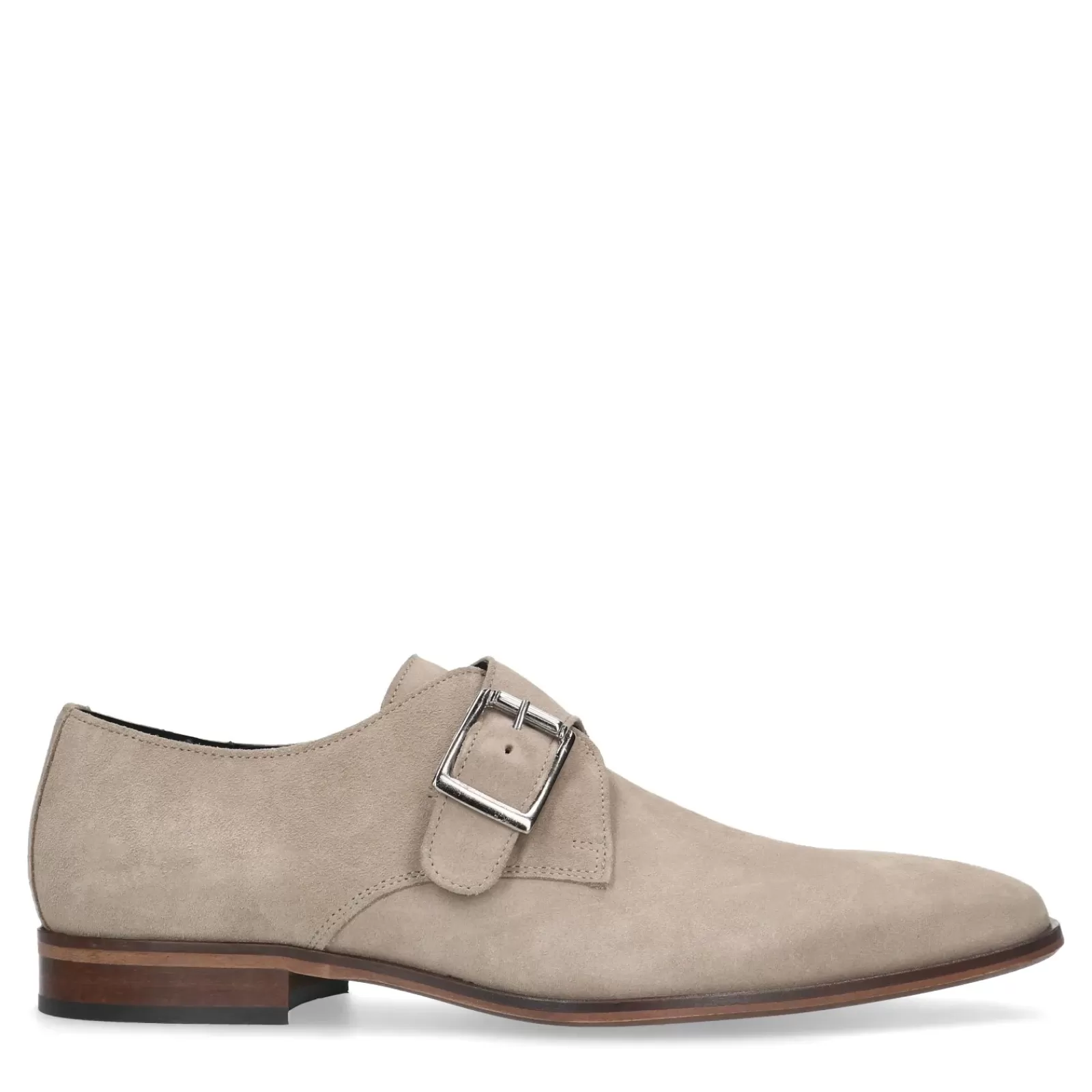 Hommes Sacha Chaussures À Boucle<Chaussures À Boucles En Daim - Taupe