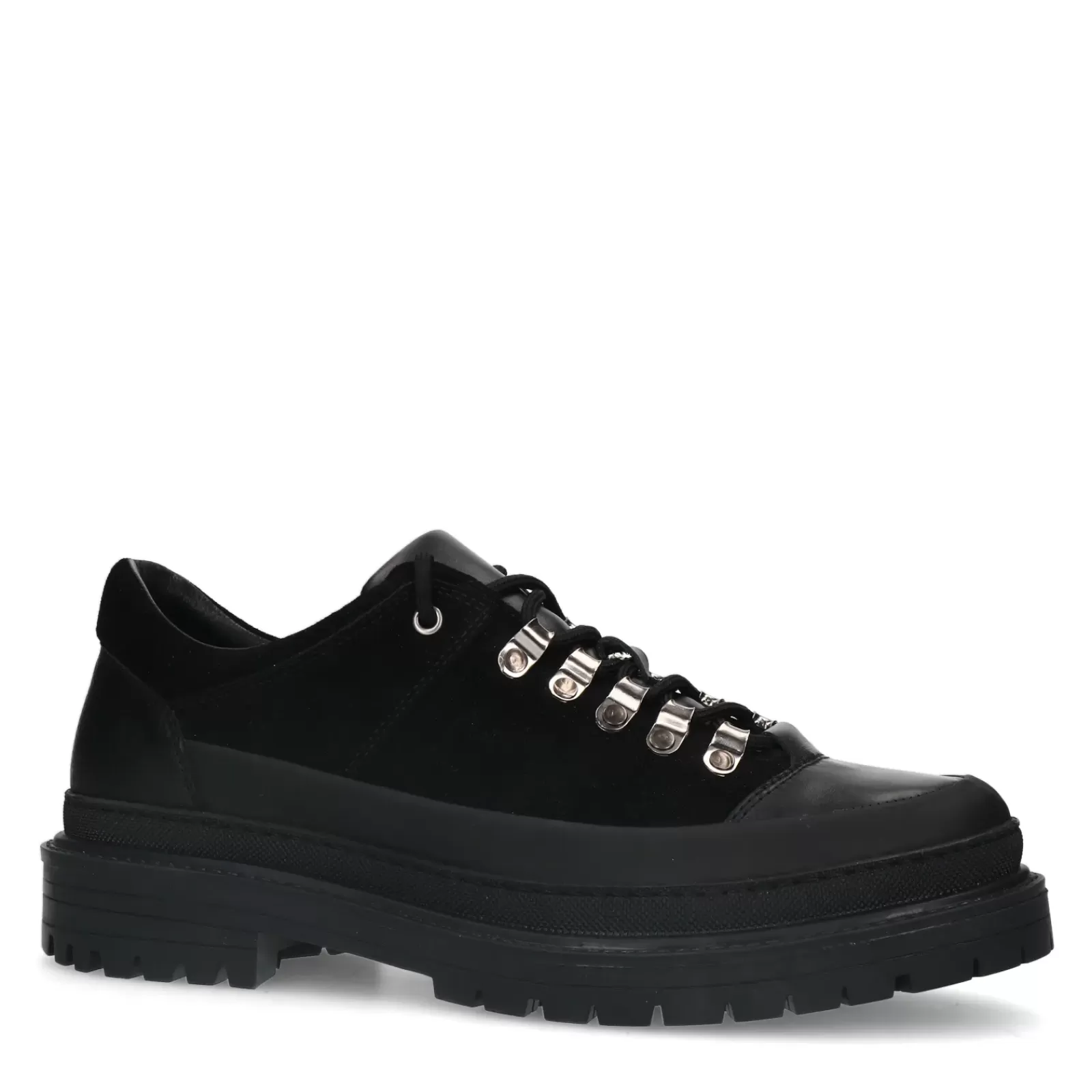 Hommes Sacha Chaussures À Lacets<Chaussures À Lacets Chunky En Daim - Noir