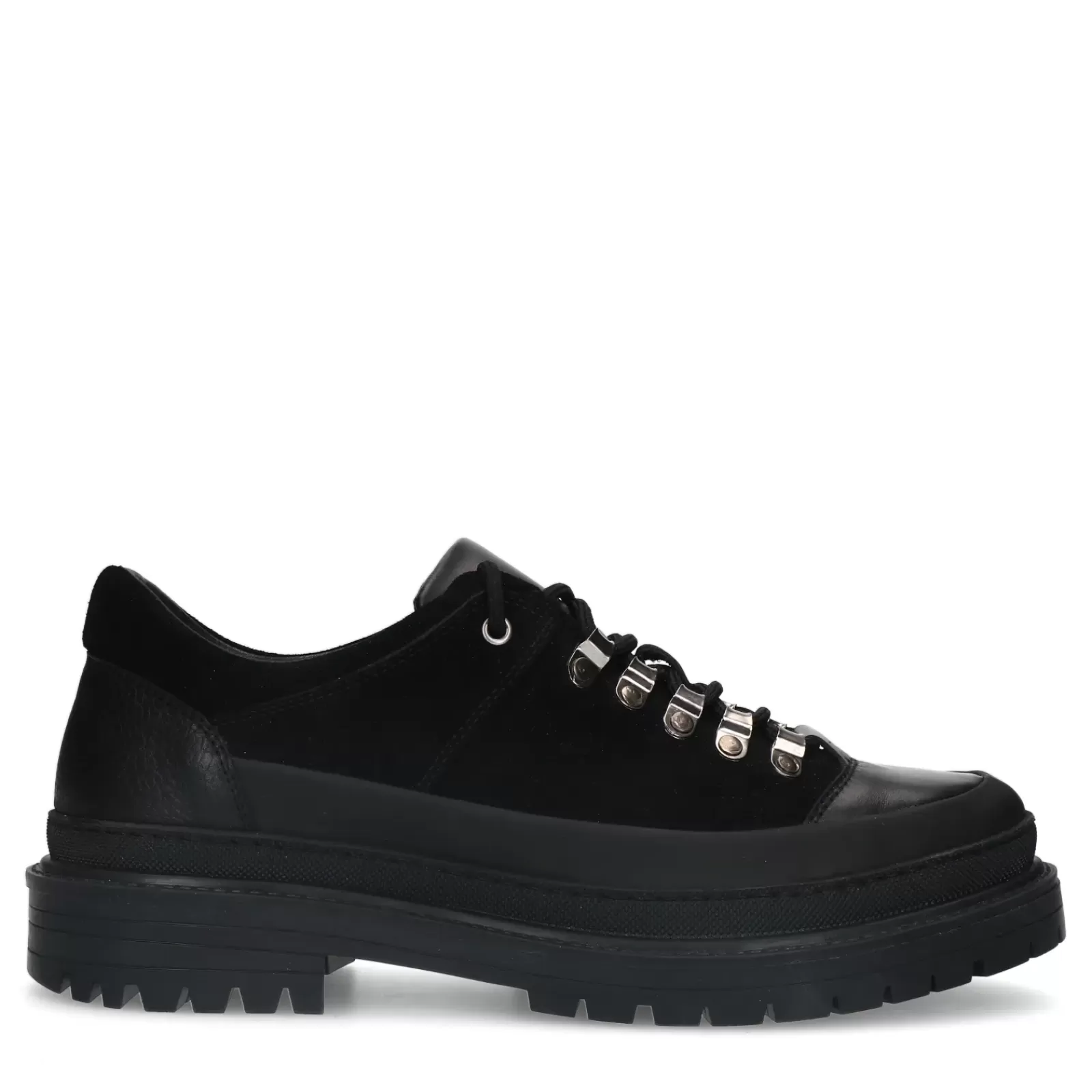 Hommes Sacha Chaussures À Lacets<Chaussures À Lacets Chunky En Daim - Noir