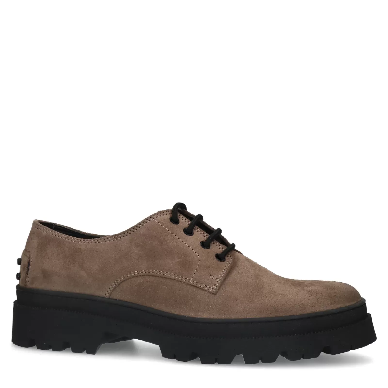 Hommes Sacha Chaussures À Lacets<Chaussures À Lacets Chunky En Daim - Taupe