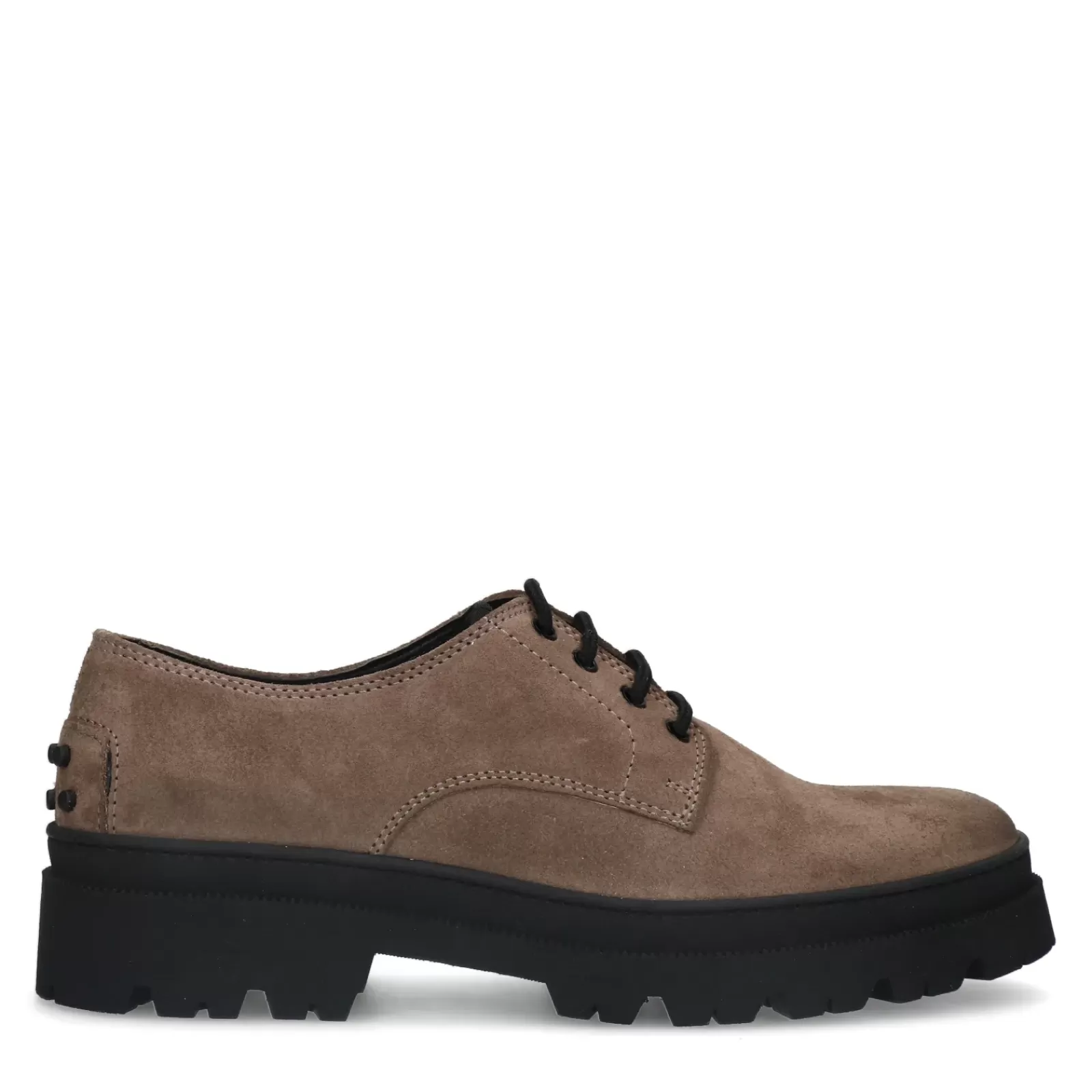 Hommes Sacha Chaussures À Lacets<Chaussures À Lacets Chunky En Daim - Taupe