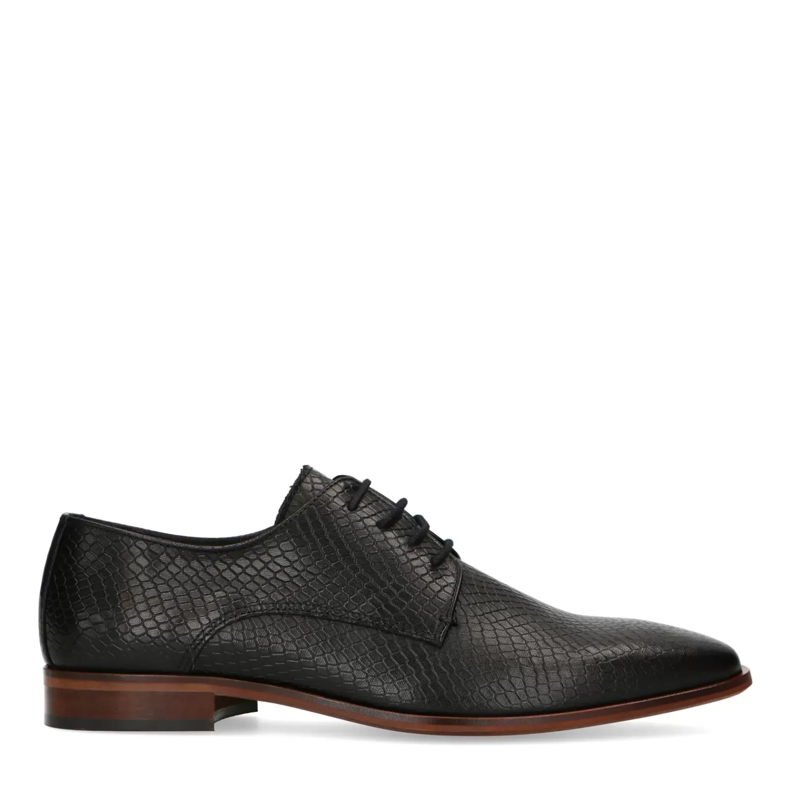 Hommes Sacha Chaussures À Lacets<Chaussures À Lacets En Cuir - Noir