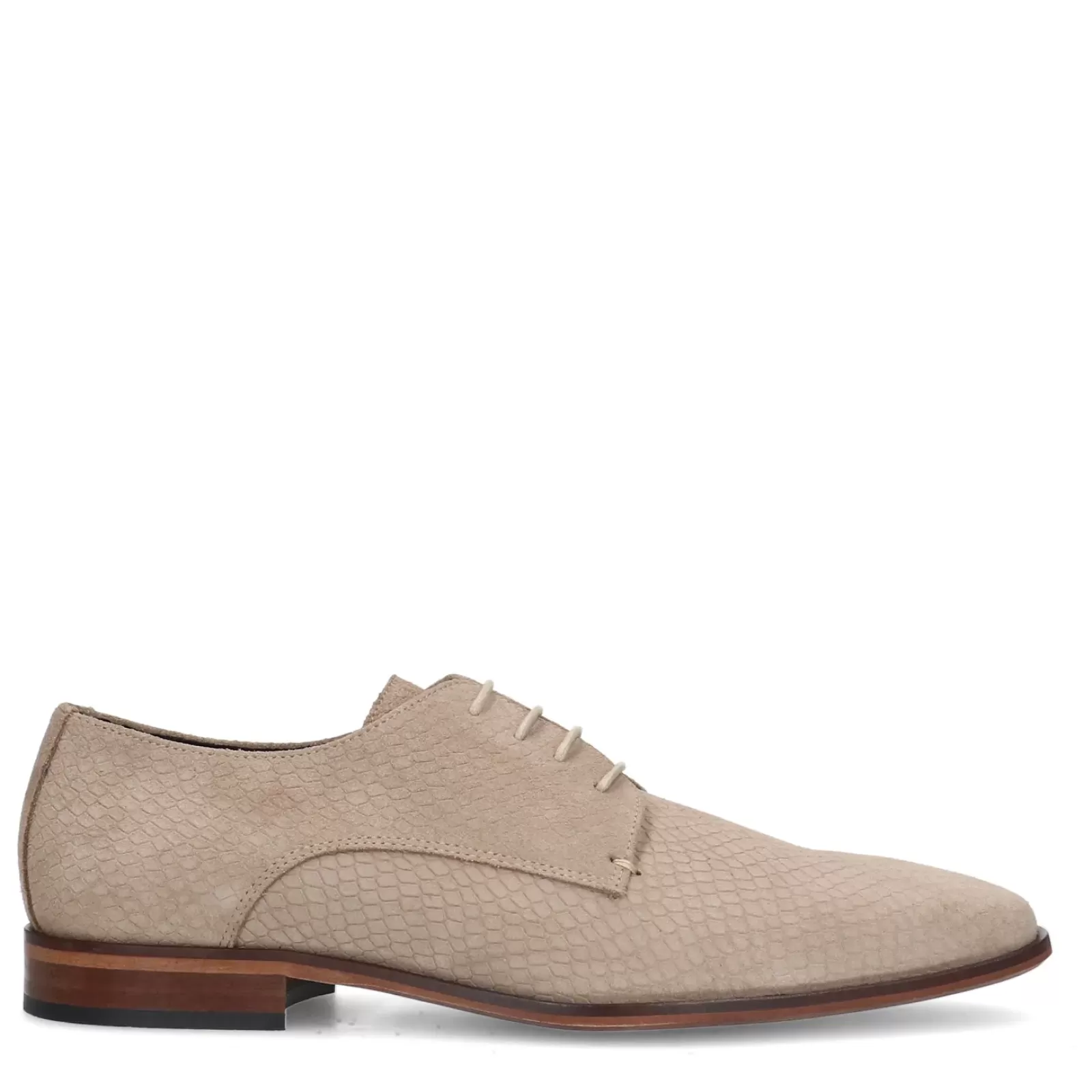 Hommes Sacha Chaussures À Lacets<Chaussures À Lacets En Daim - Beige