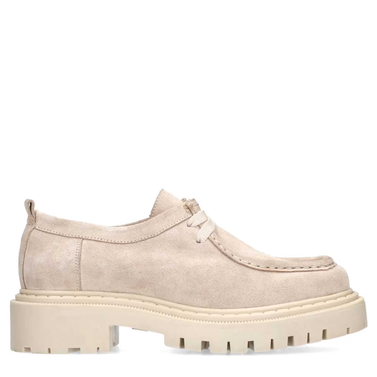 Femmes Sacha Chaussures À Lacets<Chaussures À Lacets En Daim - Beige