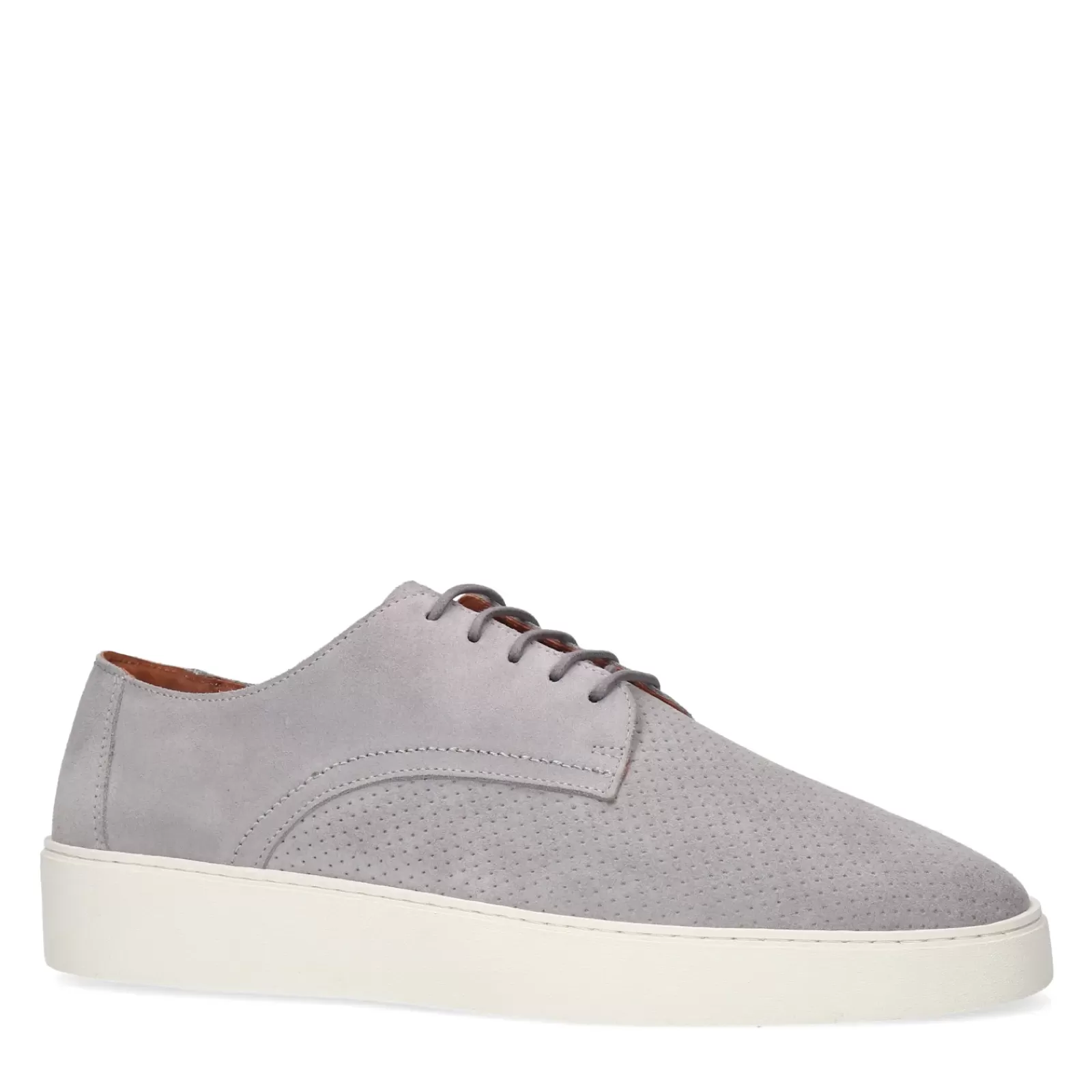 Hommes Sacha Chaussures À Lacets<Chaussures À Lacets En Daim - Gris