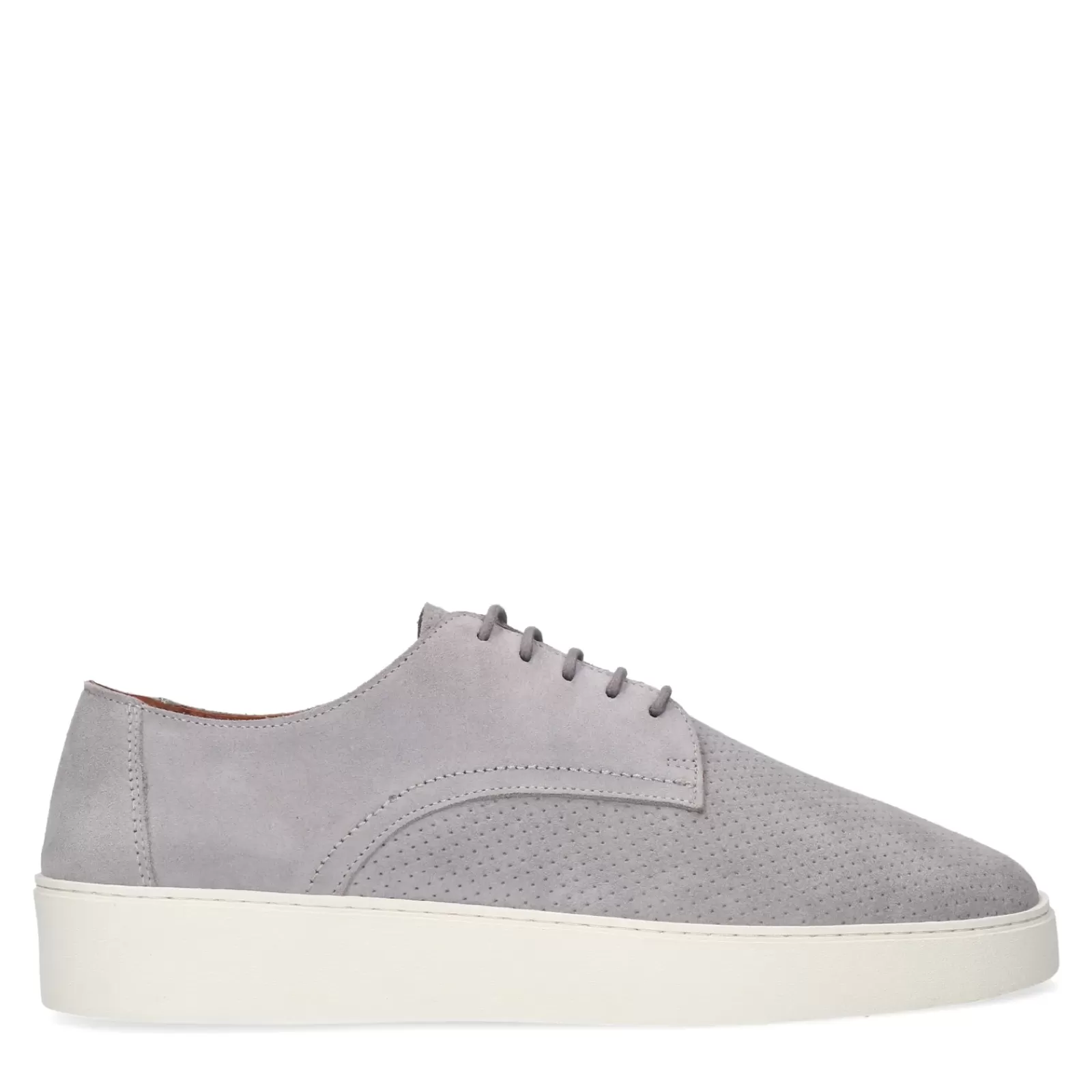 Hommes Sacha Chaussures À Lacets<Chaussures À Lacets En Daim - Gris