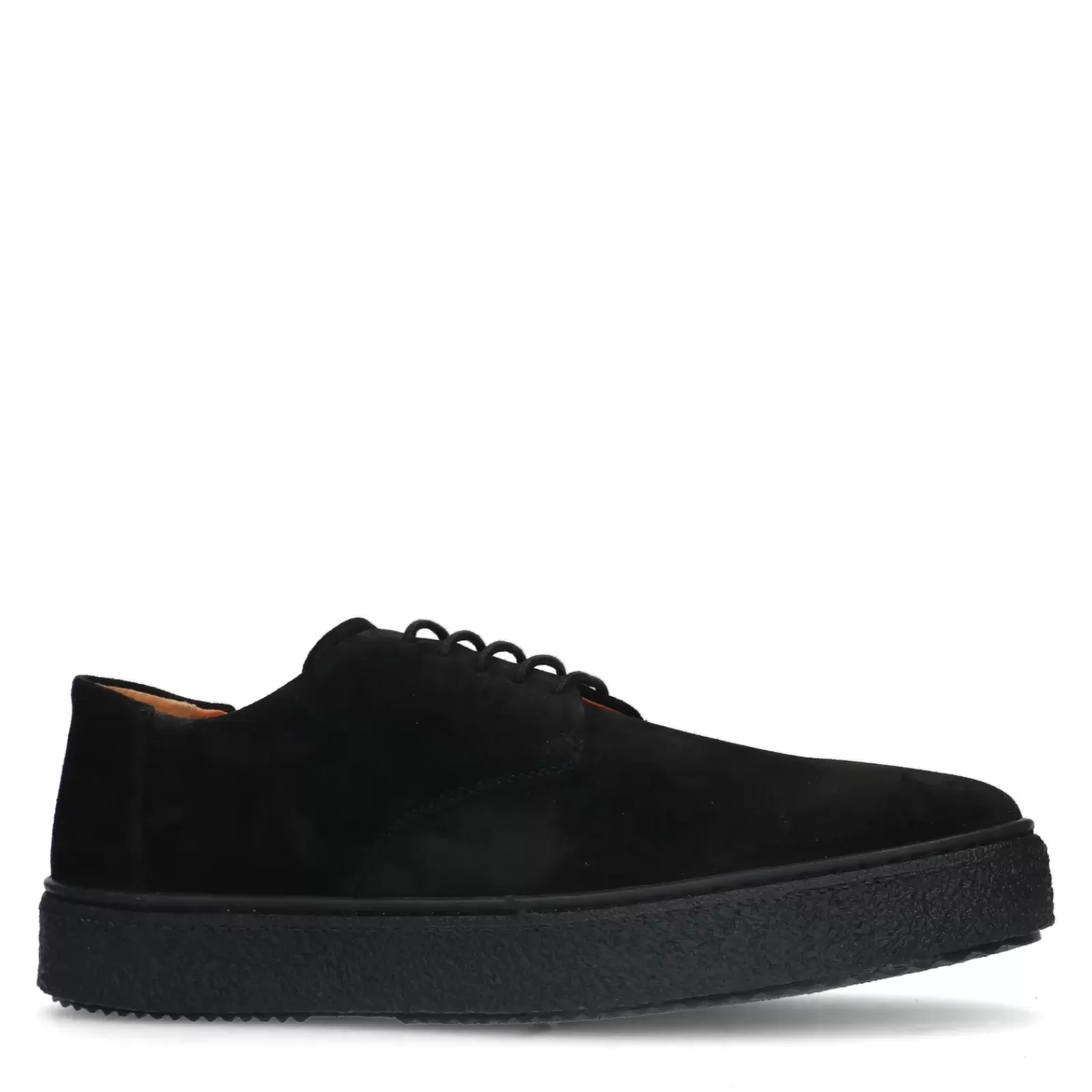 Hommes Sacha Chaussures À Lacets<Chaussures À Lacets En Daim - Noir