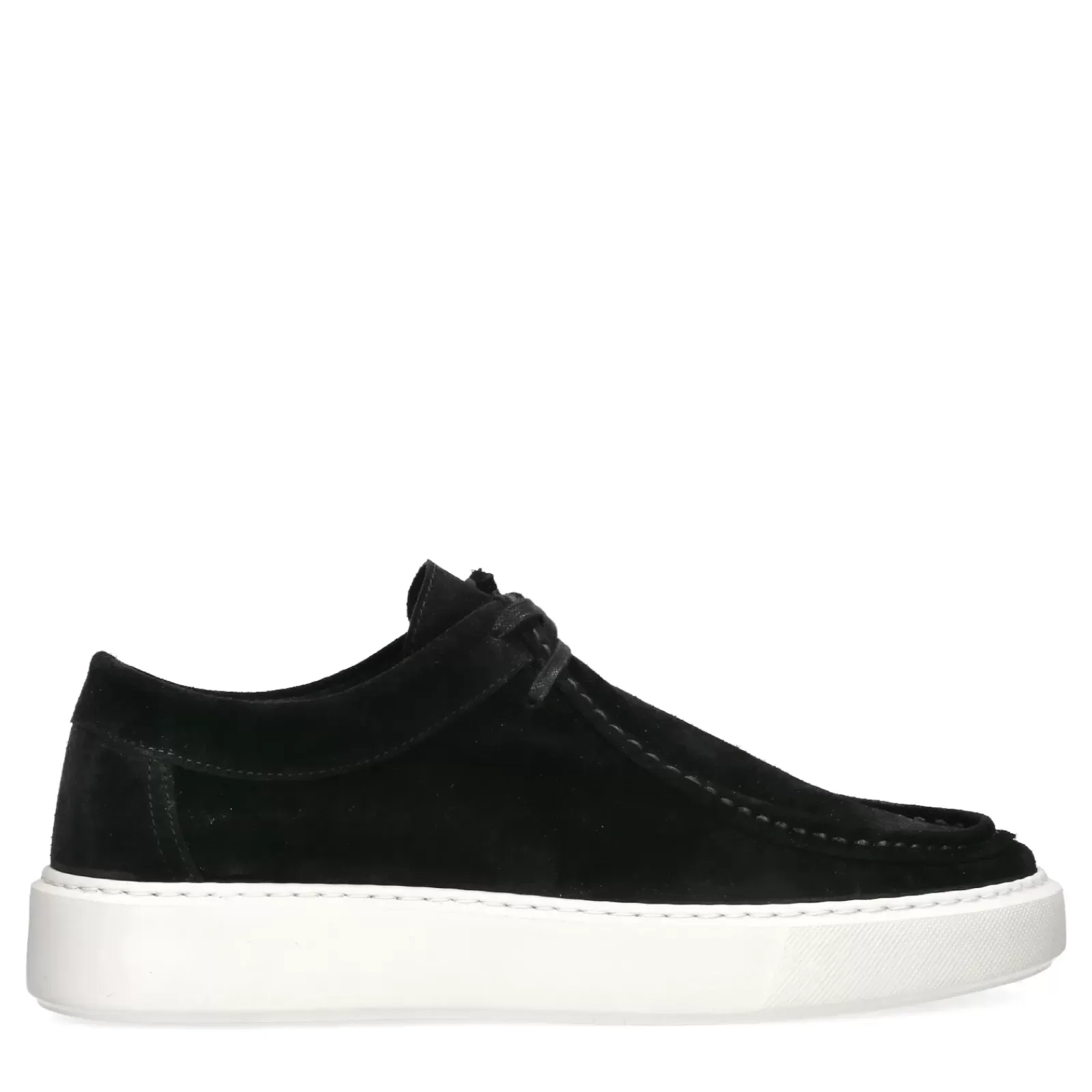 Hommes Sacha Chaussures À Lacets<Chaussures À Lacets En Daim - Noir