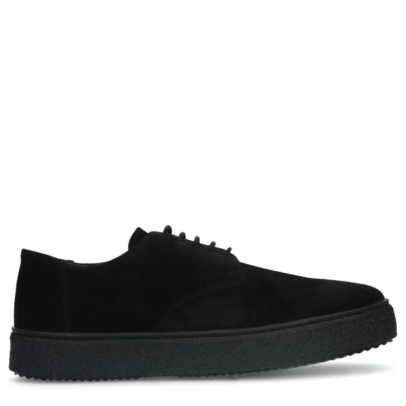 Hommes Sacha Chaussures À Lacets<Chaussures À Lacets En Daim - Noir