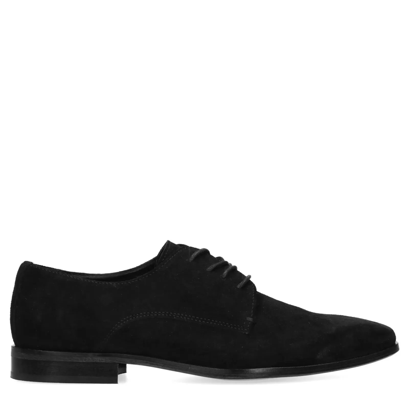 Hommes Sacha Chaussures À Lacets<Chaussures À Lacets En Daim - Noir