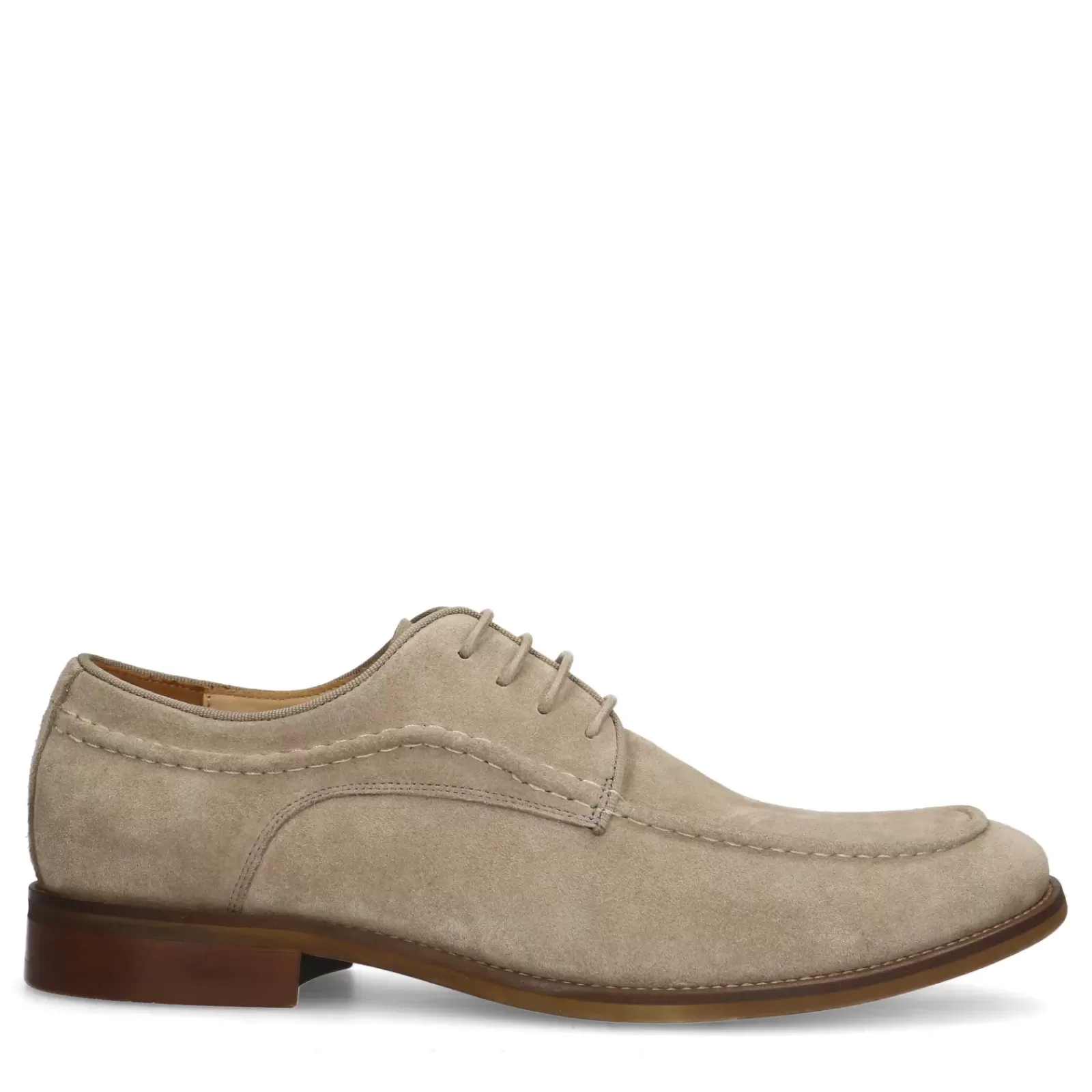 Hommes Sacha Chaussures À Lacets<Chaussures À Lacets En Daim - Taupe