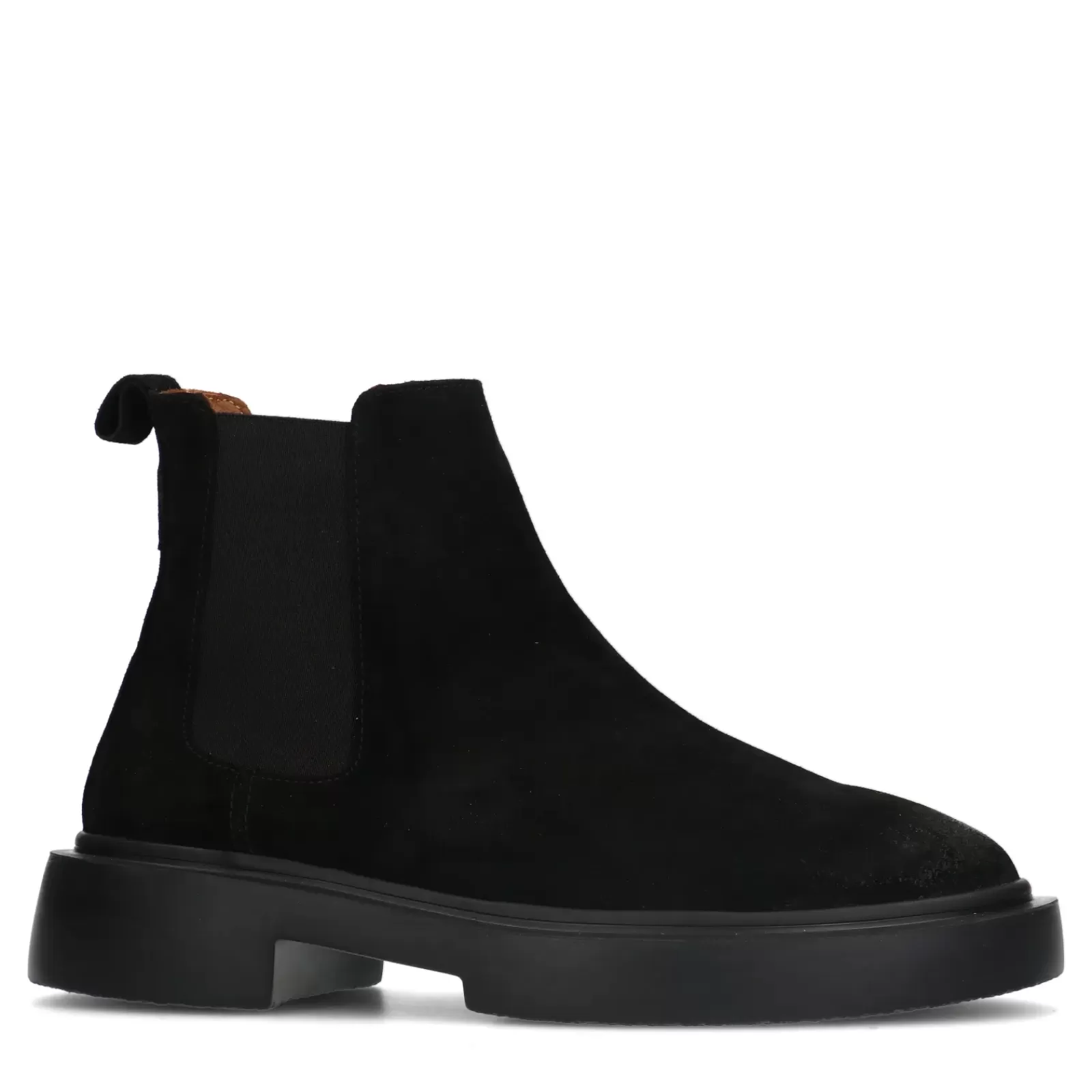 Hommes Sacha Bottes<Chelsea Boots En Daim - Noir