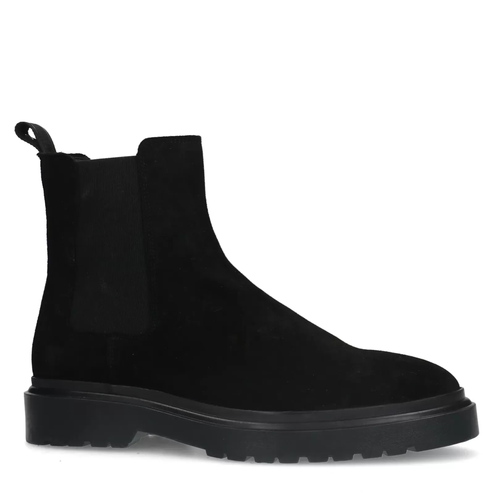 Hommes Sacha Bottes<Chelsea Boots En Daim - Noir