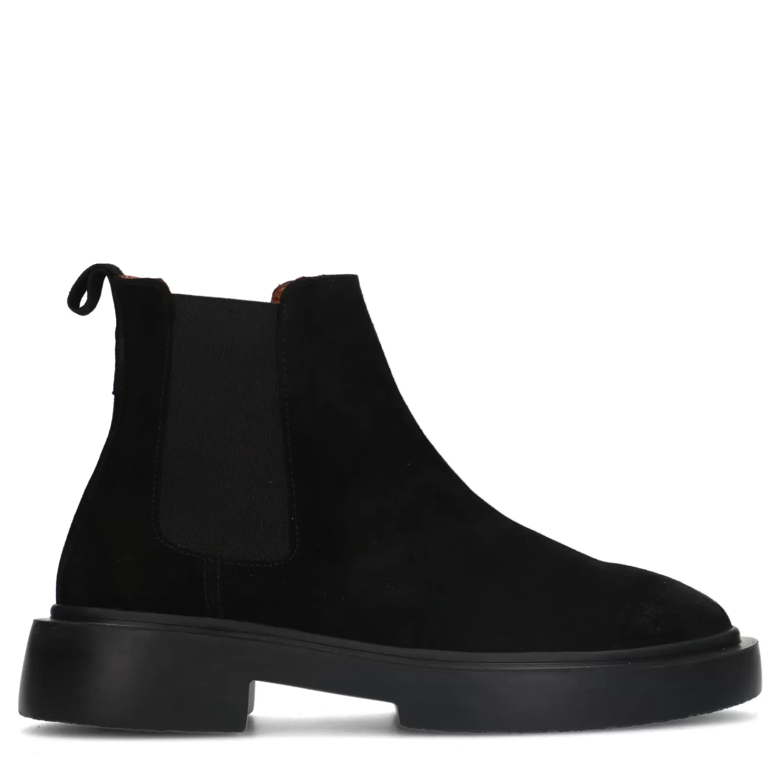 Hommes Sacha Bottes<Chelsea Boots En Daim - Noir