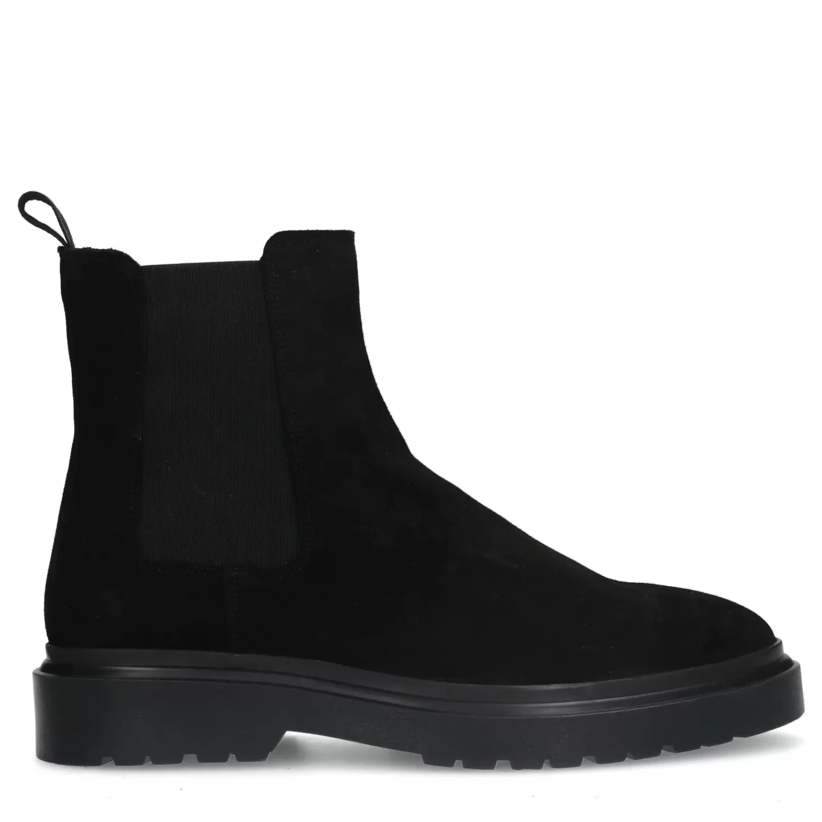 Hommes Sacha Bottes<Chelsea Boots En Daim - Noir