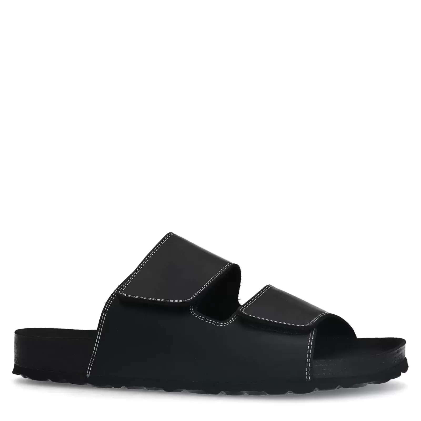 Hommes Sacha Tongs<Claquettes En Nubuck - Noir