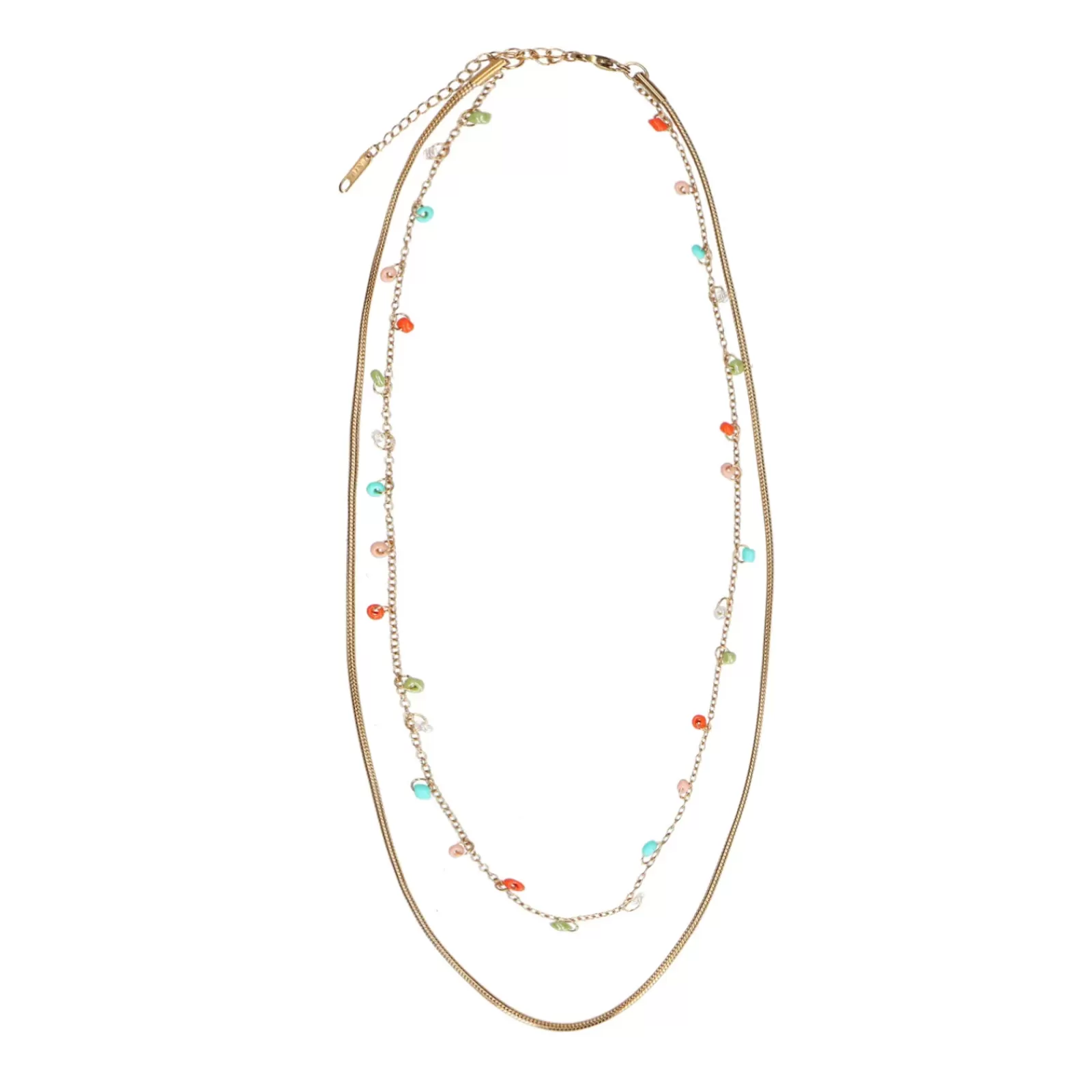 Femmes Sacha Bijoux<Collier Multirang Avec Perles - Dore