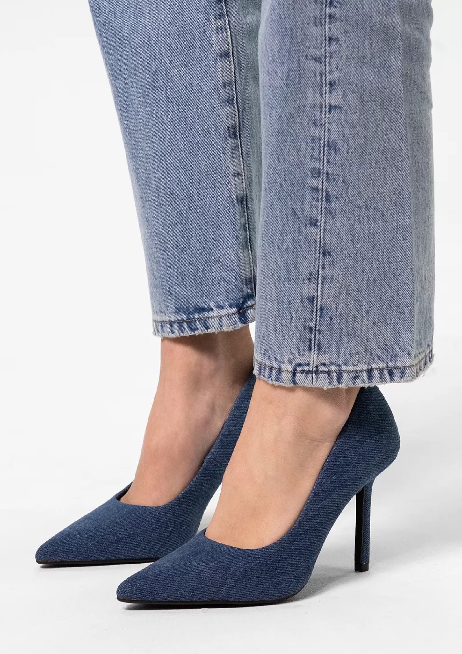 Femmes Sacha Escarpins<Escarpins Denim - Bleu Fonce