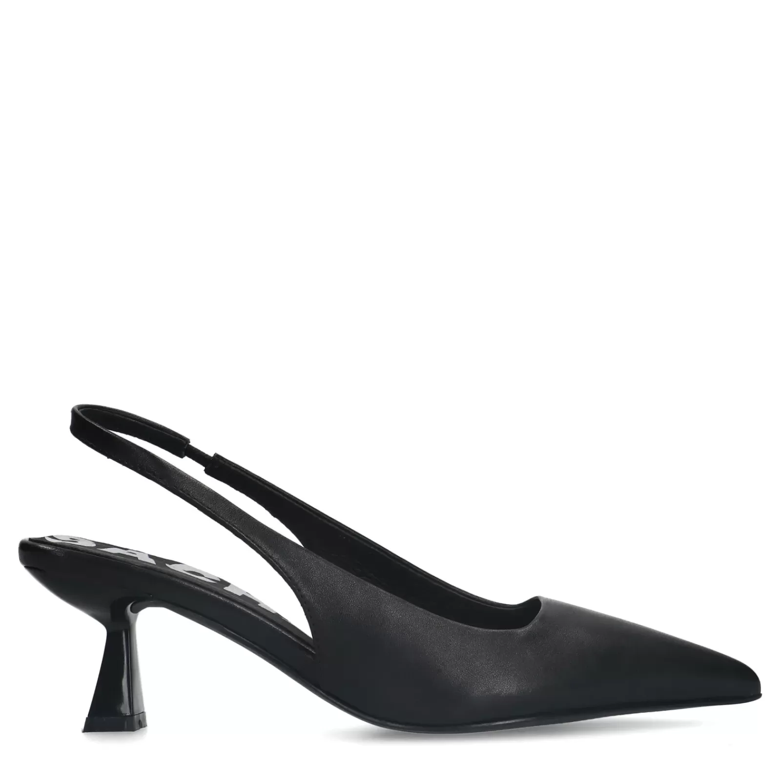 Femmes Sacha Escarpins<Escarpins Slingback En Cuir - Noir