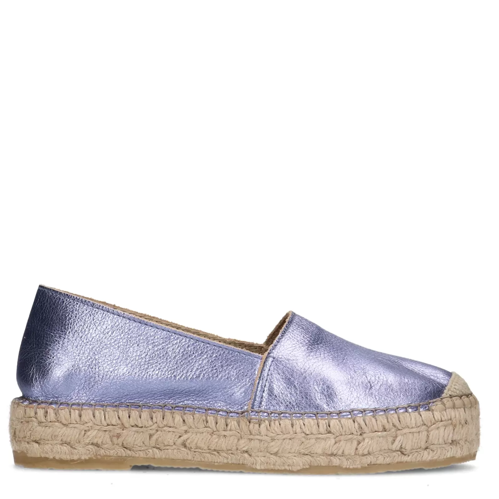 Femmes Sacha Mocassins<Espadrilles En Cuir Metallise - Lilas