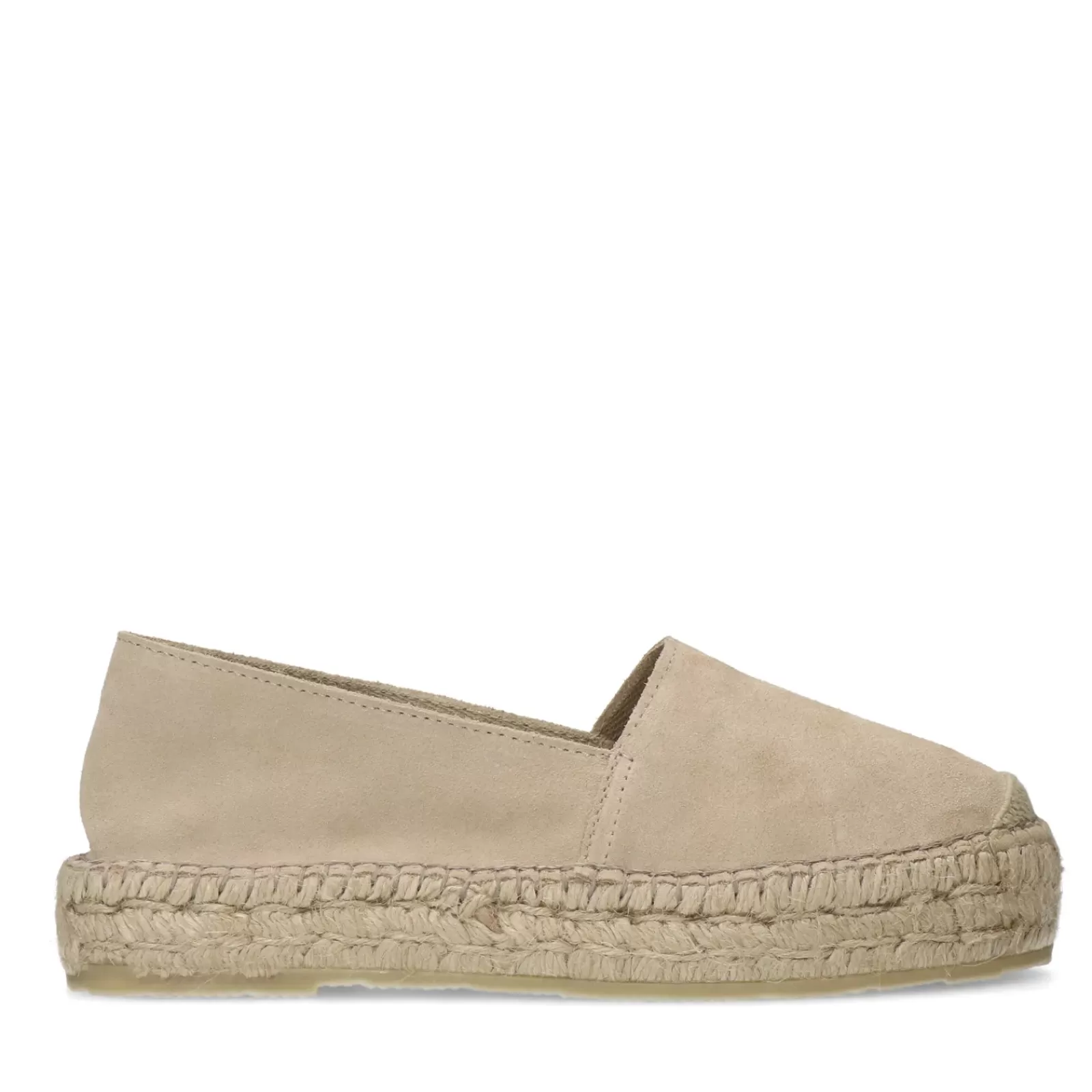 Femmes Sacha Mocassins<Espadrilles En Daim - Beige