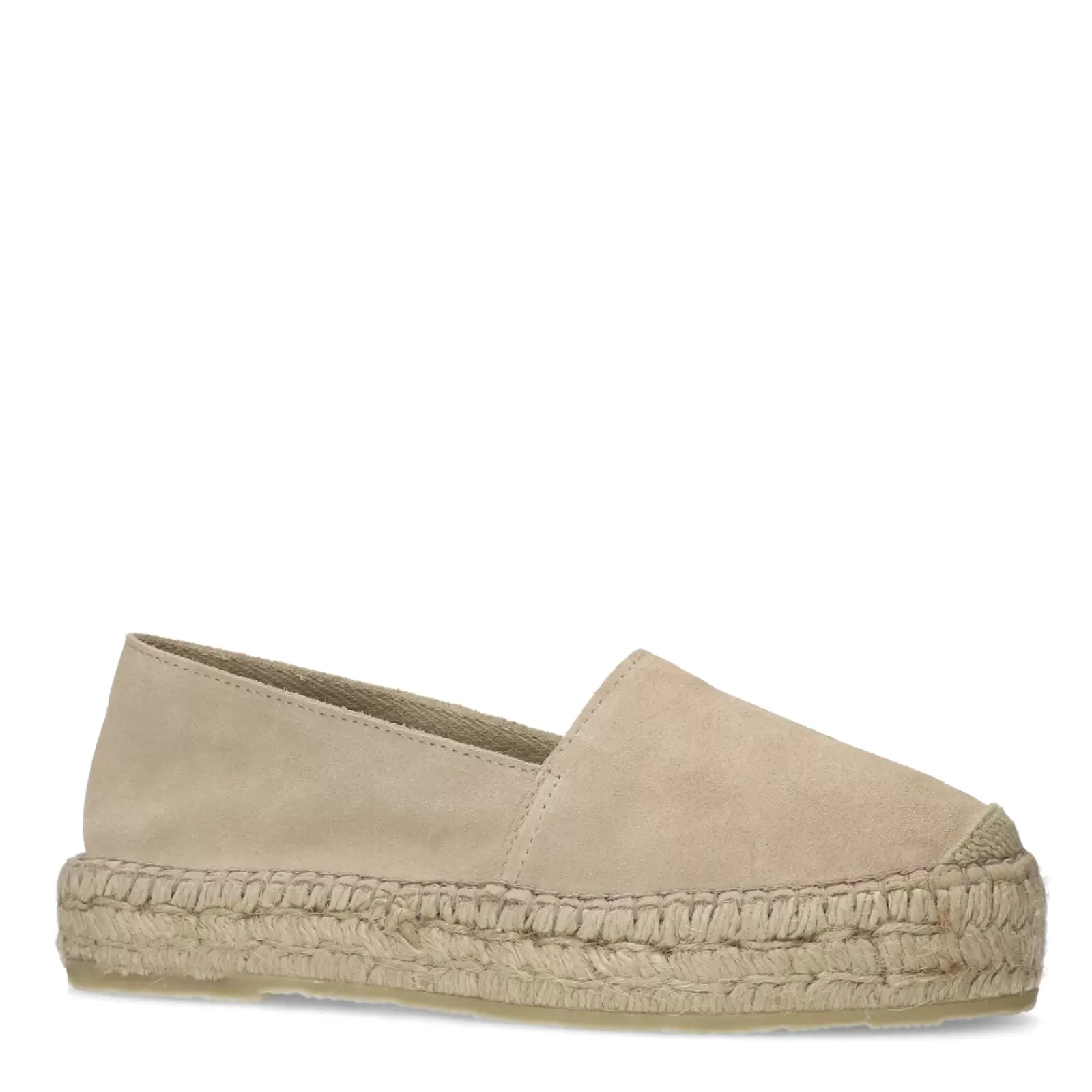 Femmes Sacha Mocassins<Espadrilles En Daim - Beige