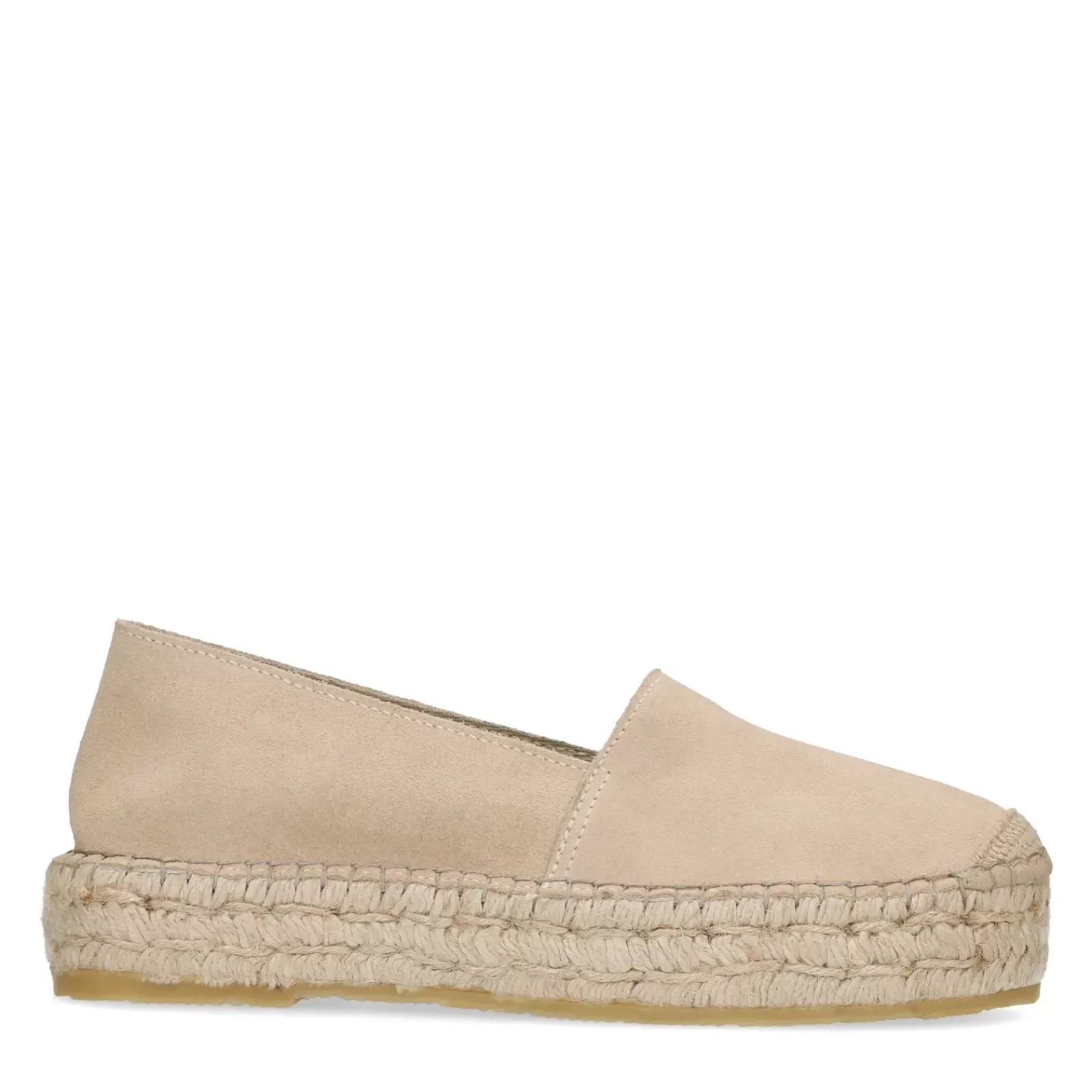 Femmes Sacha Mocassins<Espadrilles En Daim A Plateforme - Beige