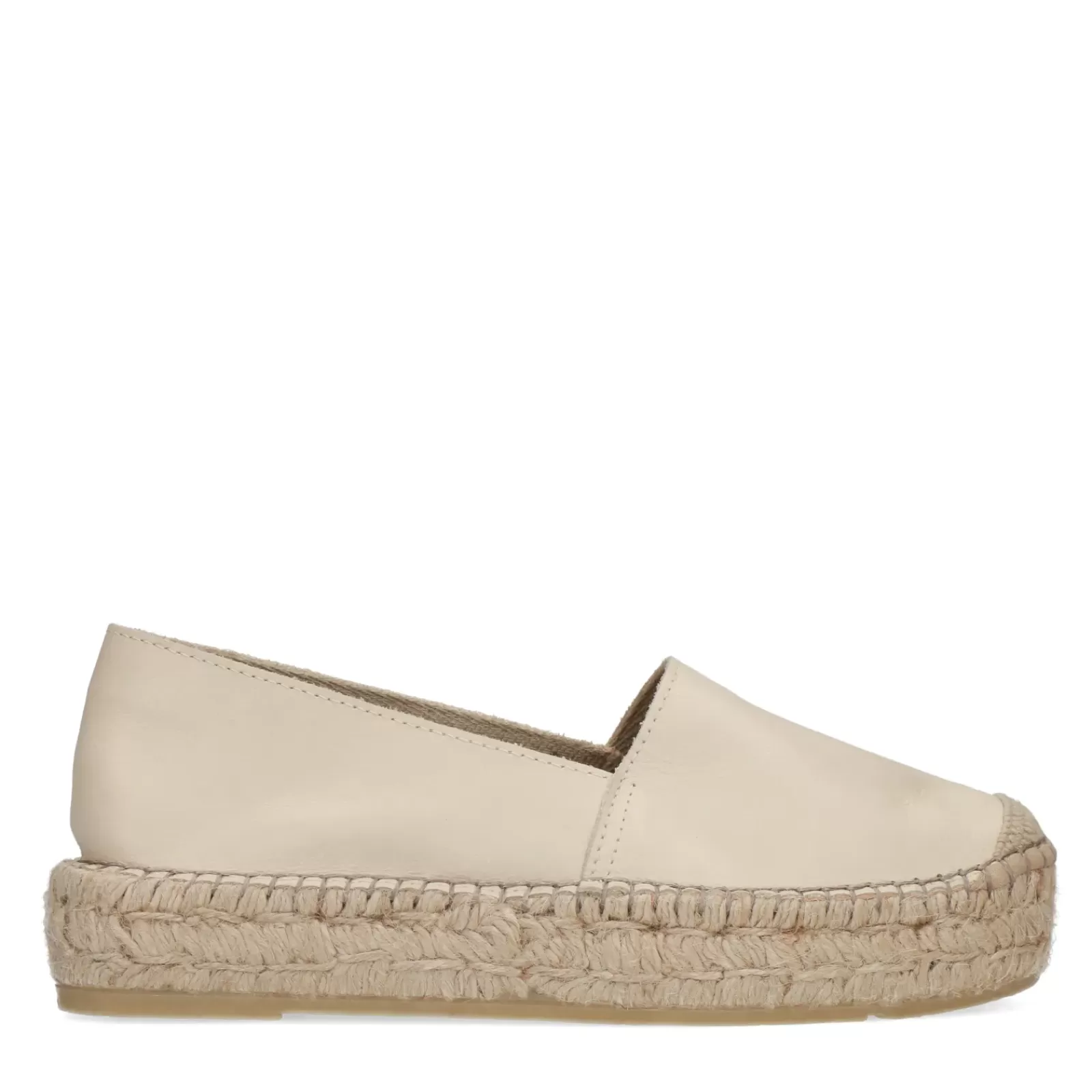 Femmes Sacha Mocassins<Espadrilles Plateforme En Cuir - Beige