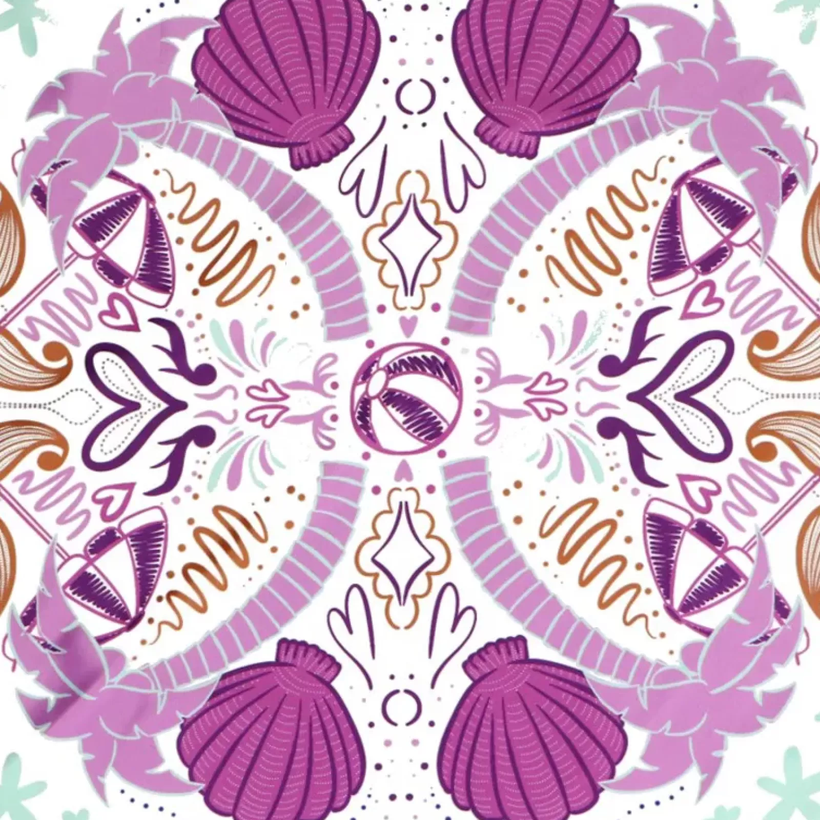 Femmes Sacha Echarpes<Foulard A Imprime - Violet