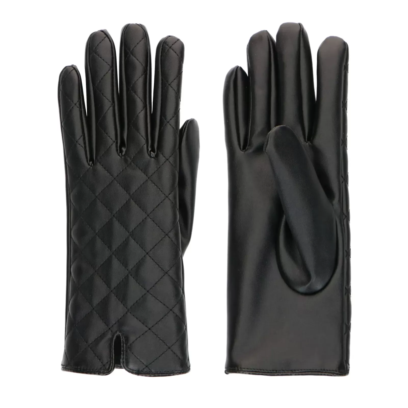 Femmes Sacha Gants<Gants Avec Surpiqures Decoratives - Noir