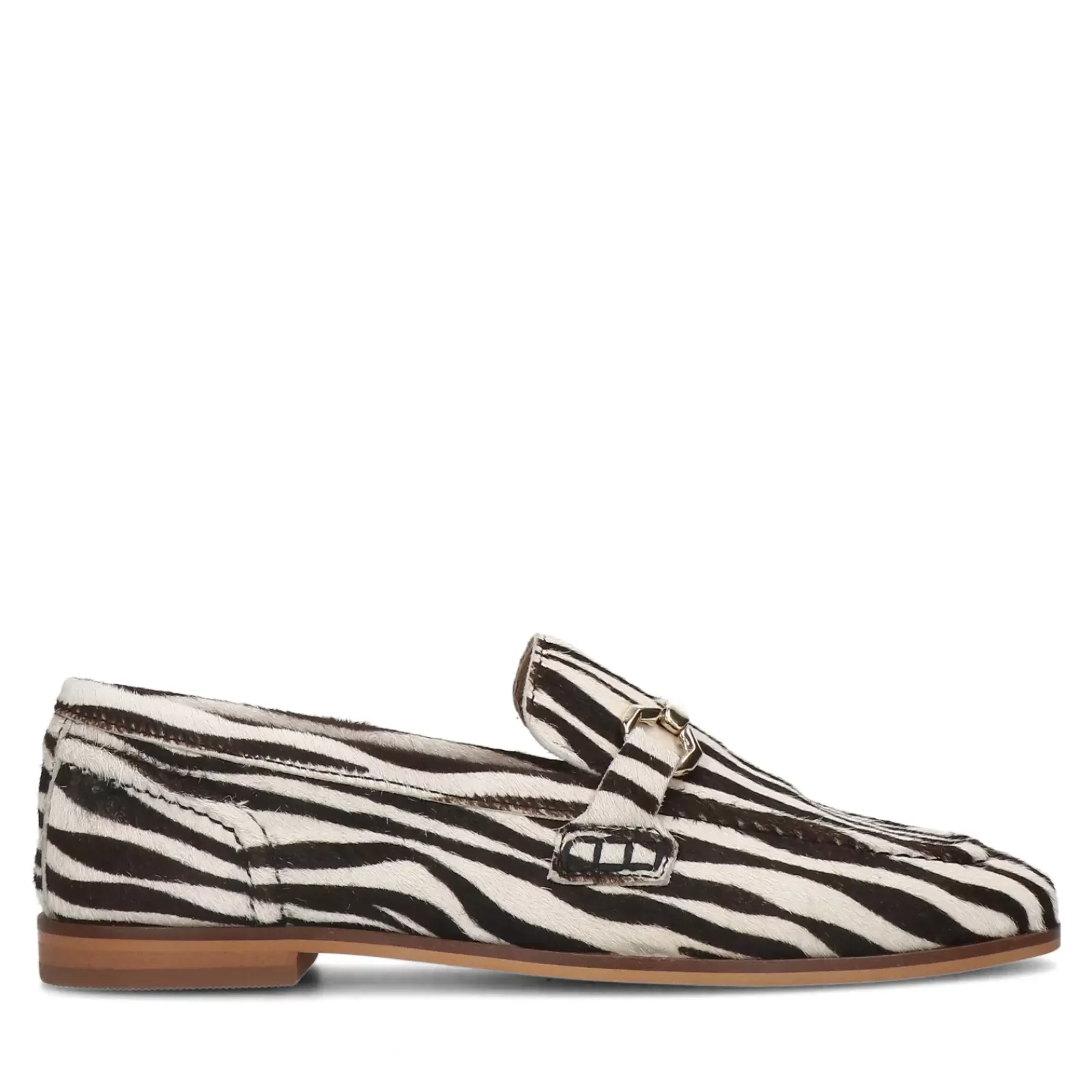 Femmes Sacha Mocassins<Loafers Avec Imprime Zebre - Noir