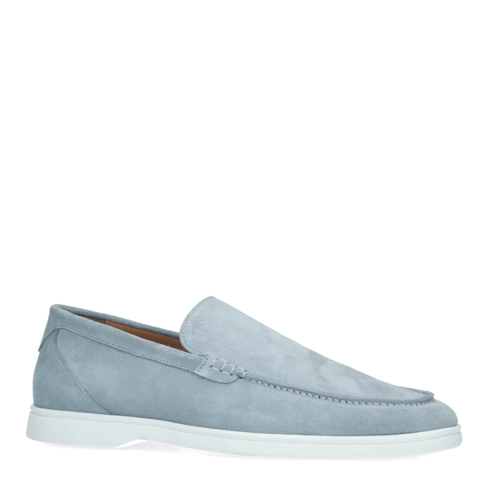 Hommes Sacha Mocassins<Loafers Bleu Clair En Daim