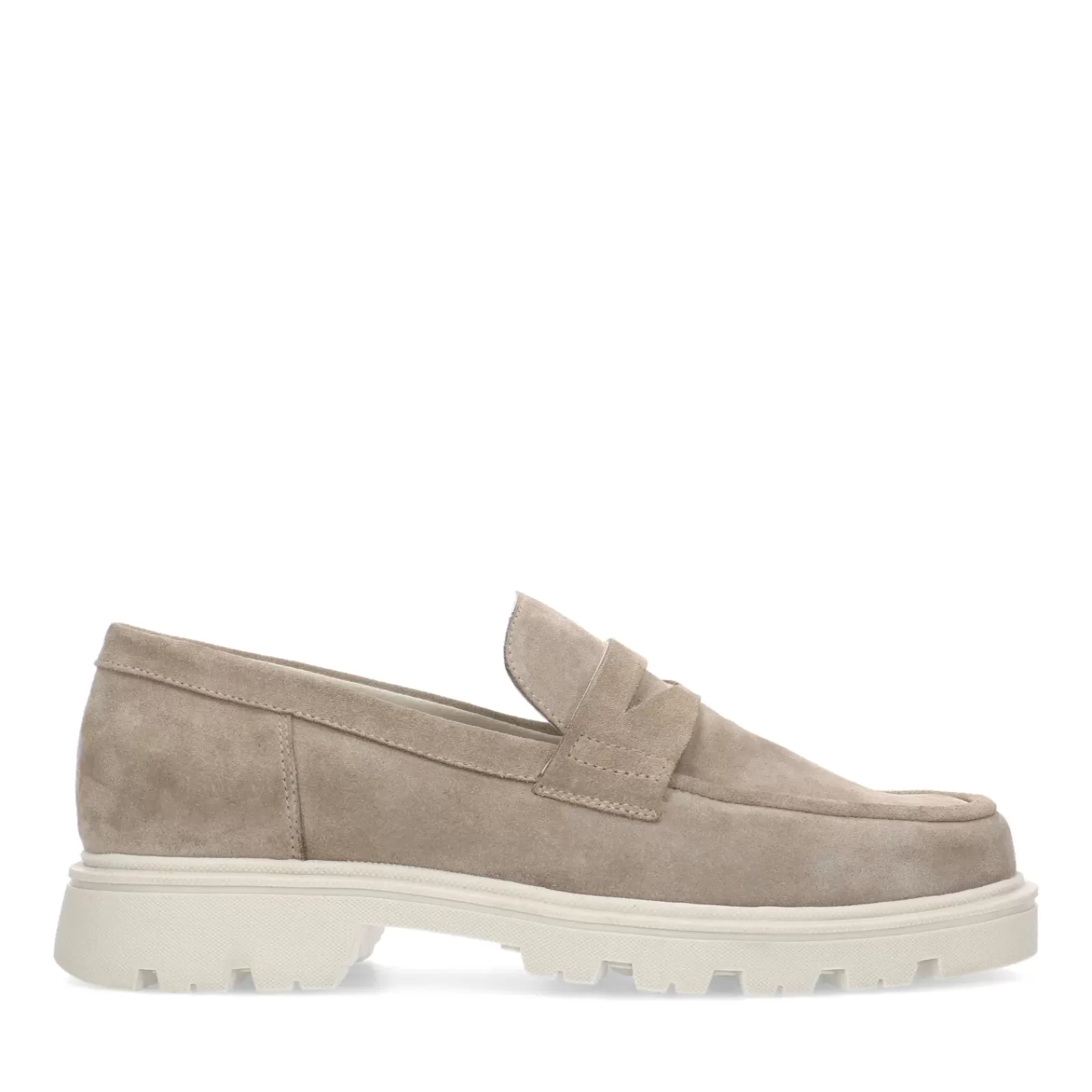 Hommes Sacha Mocassins<Loafers Chunky En Daim - Beige