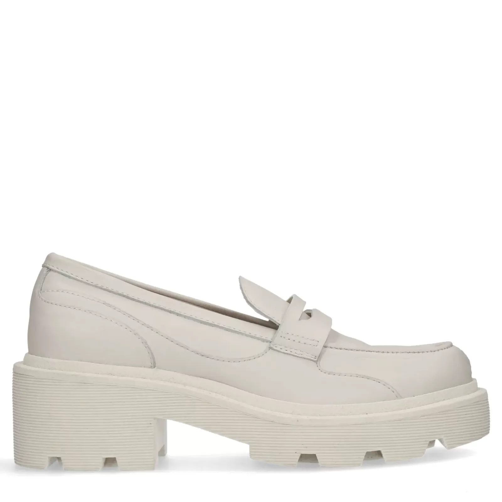 Femmes Sacha Mocassins<Loafers De Couleur Cafe Latte En Cuir