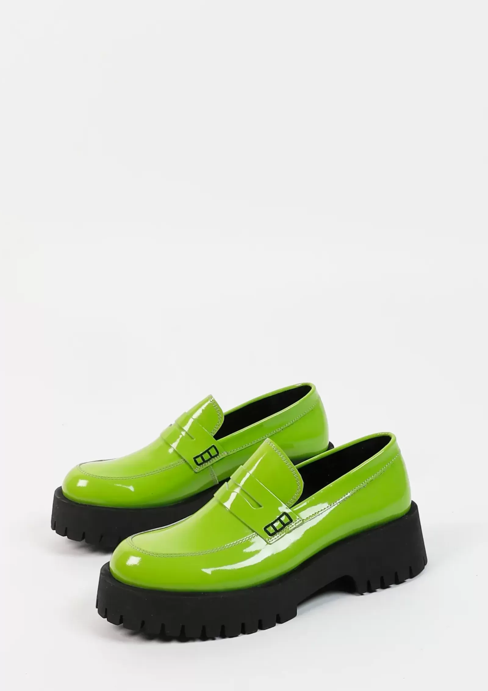 Femmes Sacha Mocassins<Loafers En Cuir - Vert