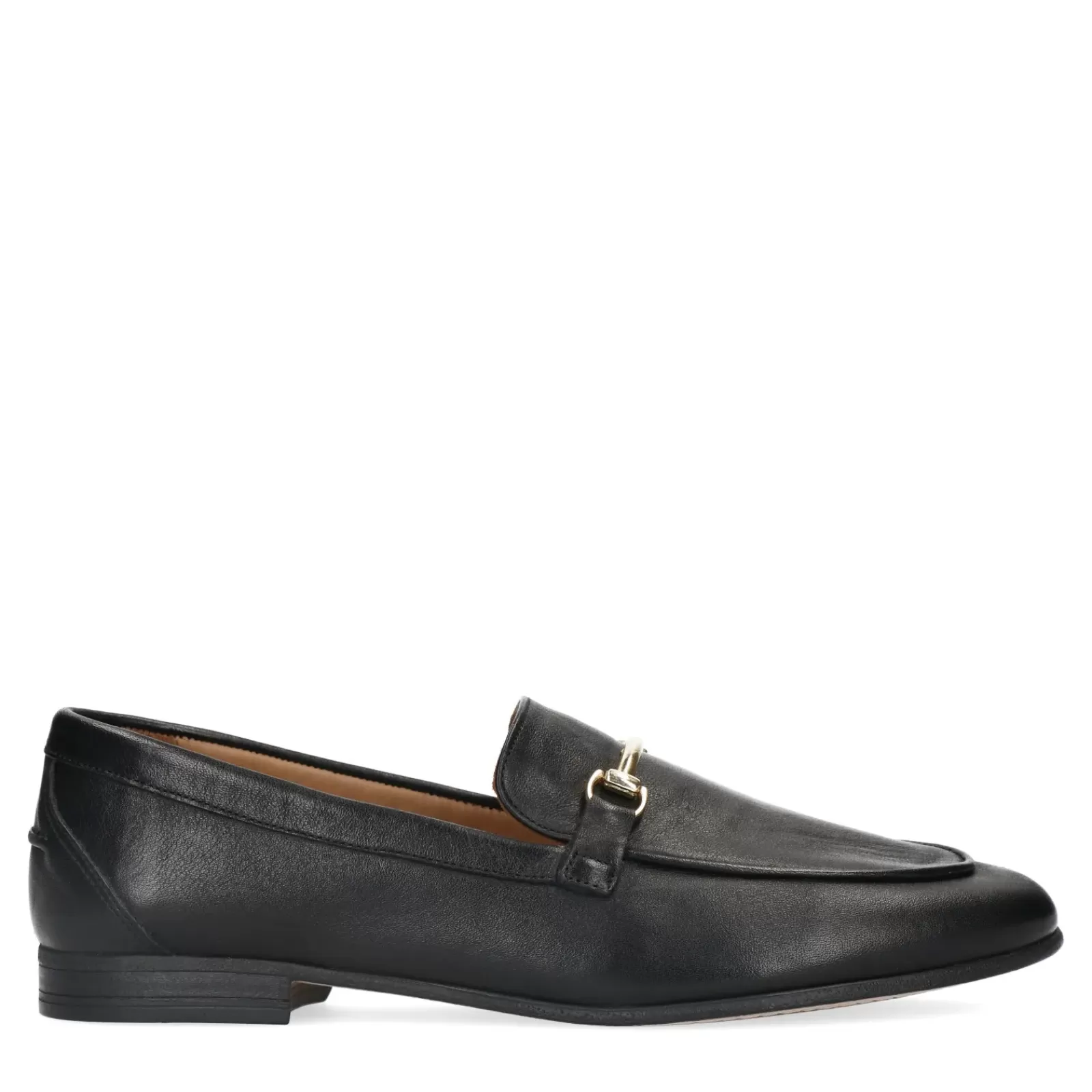 Femmes Sacha Mocassins<Loafers En Cuir Avec Boucle - Noir