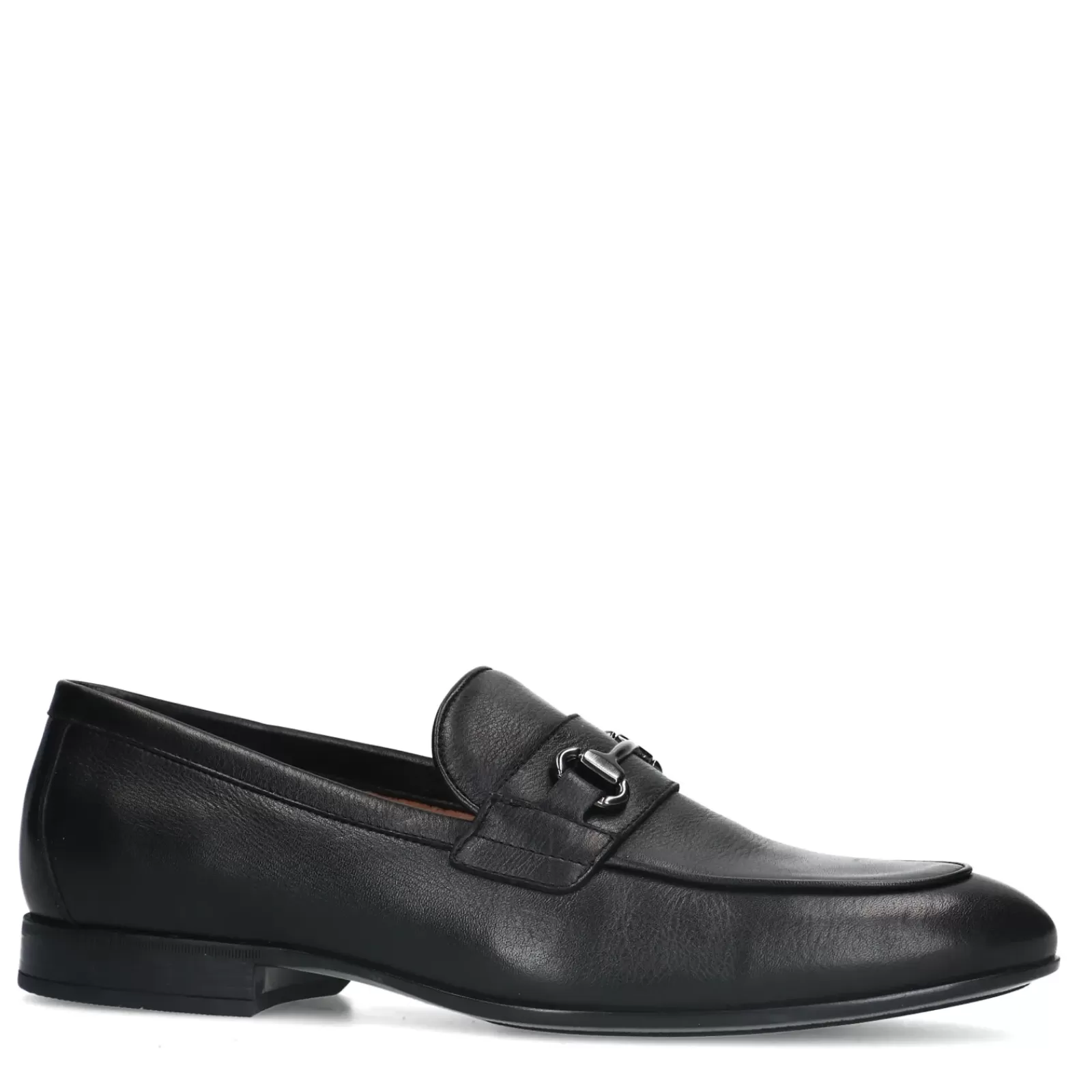 Hommes Sacha Mocassins<Loafers En Cuir Avec Chaine - Noir