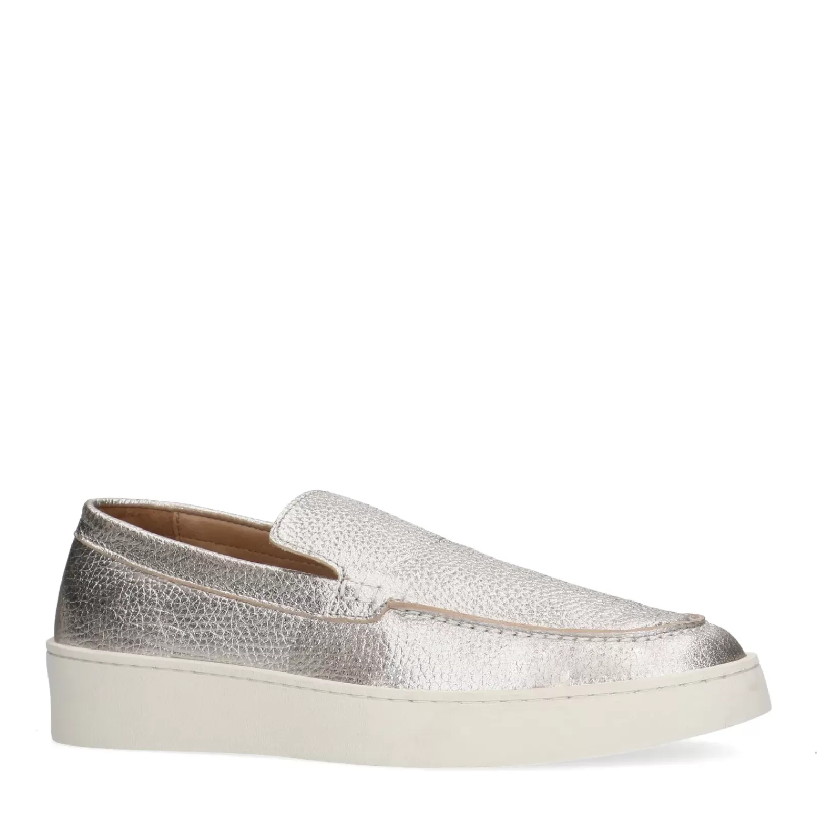 Femmes Sacha Mocassins<Loafers En Cuir Avec Semelle Plateforme - Argente